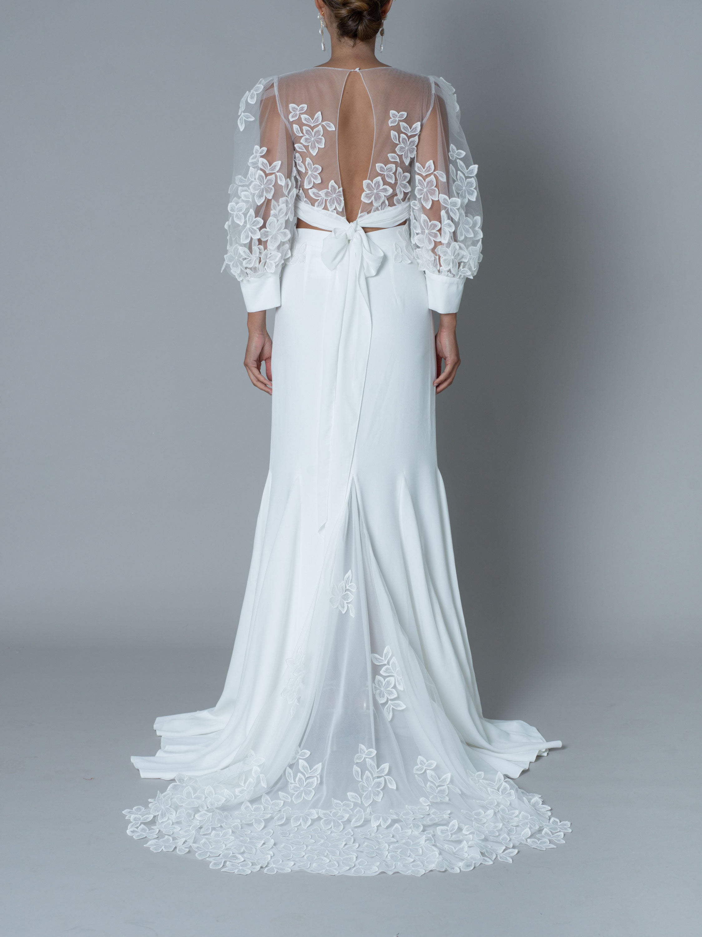 Rime Arodaky Bridal Amber Beverly robe de mariée crêpe