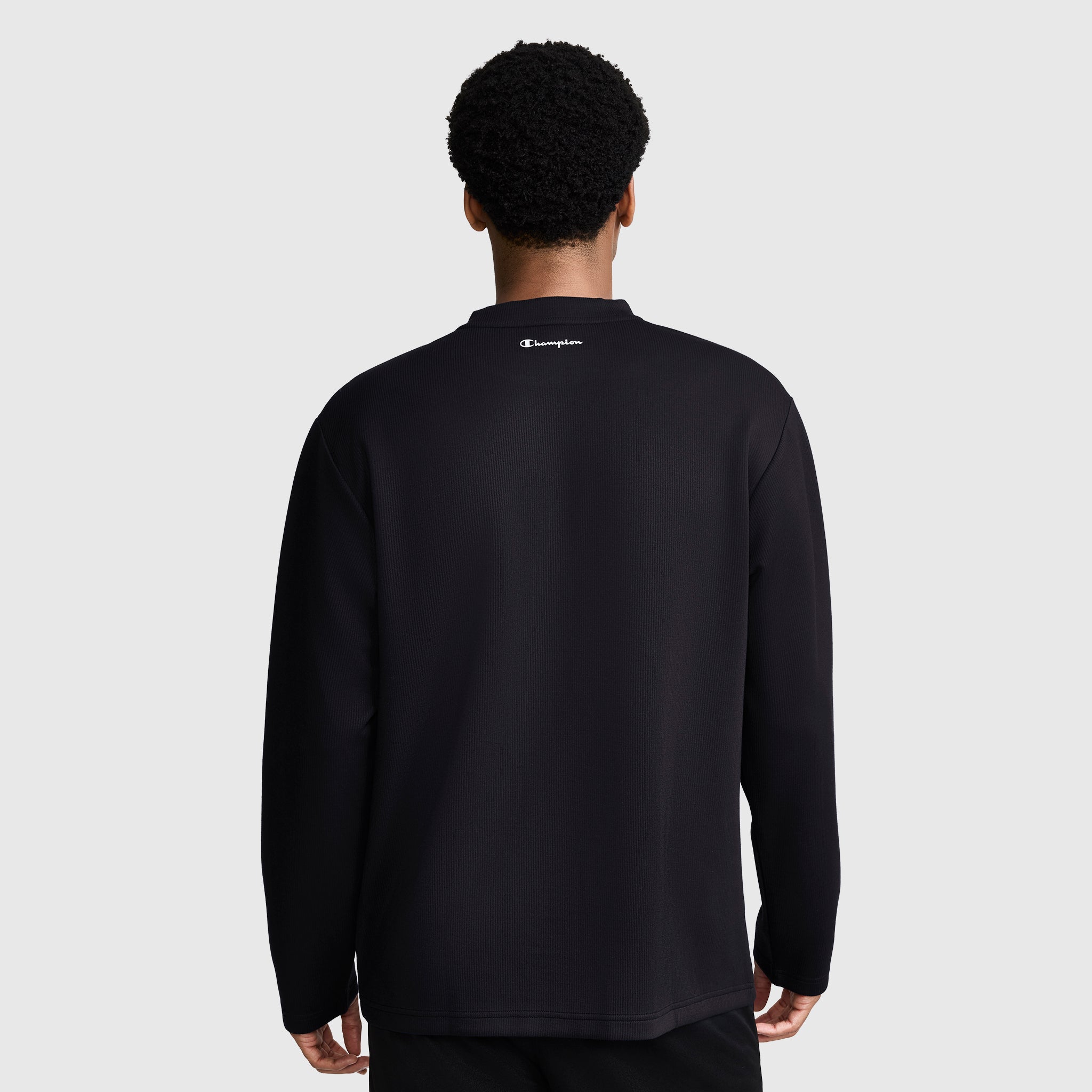 Champion Sport Crewneck sweat Black col rond manches longues