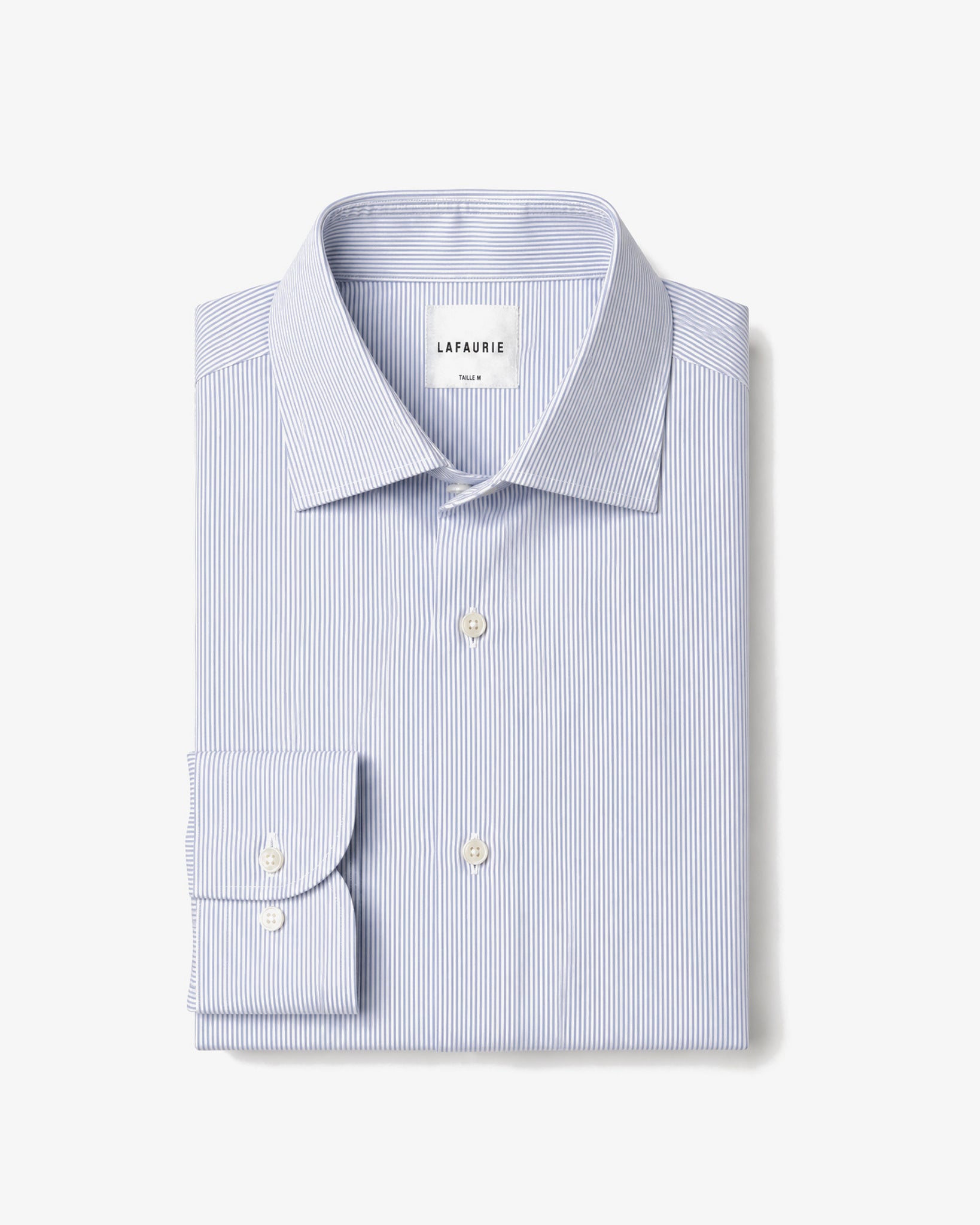 LAFAURIE LUTECE chemise blanc navy rayée coton