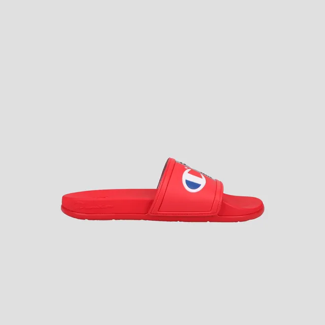Champion IPO Squish Slide claquette Scarlet/Blanc/Bleu