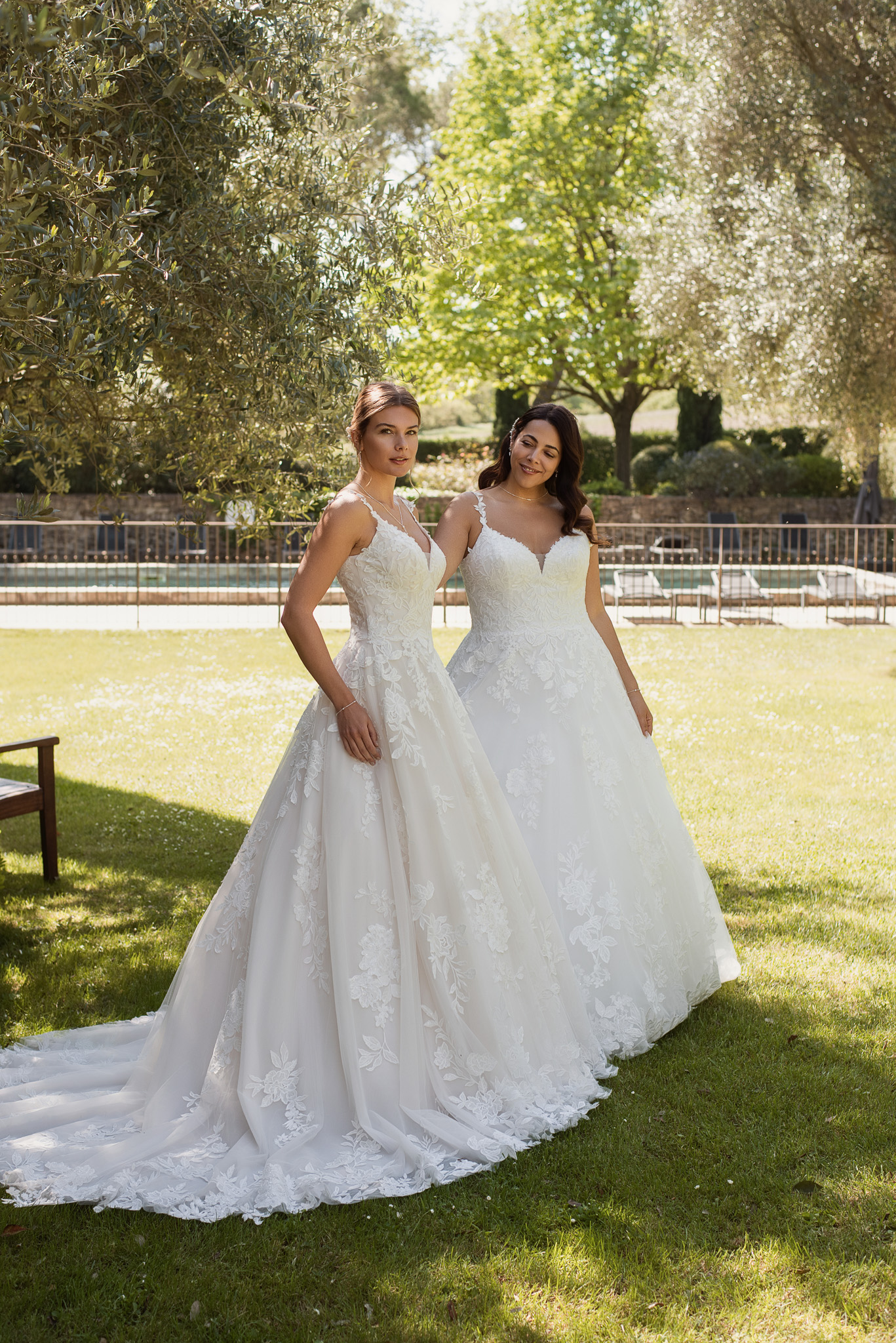 Le Jour de Notre Oui Impériale robe de mariée blanche mariage