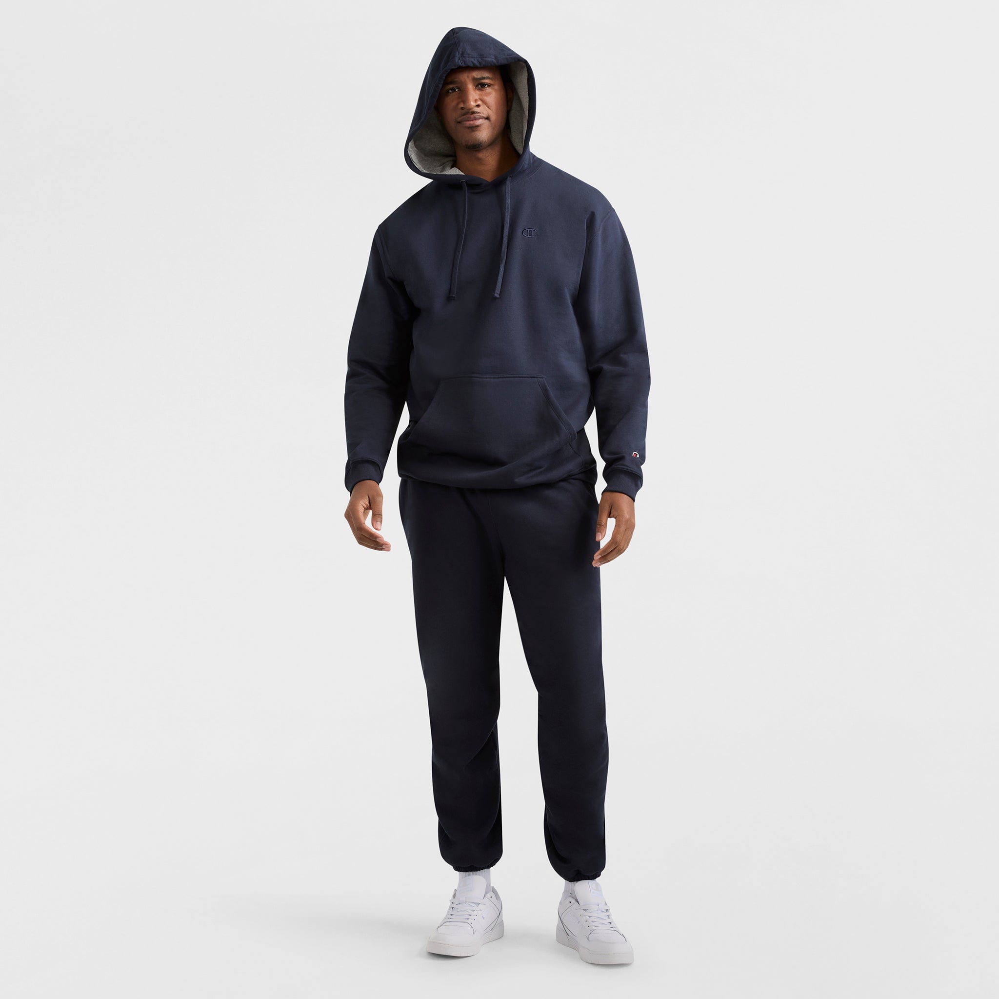 Champion Powerblend Hoodie sweat capuche homme Marine grande taille