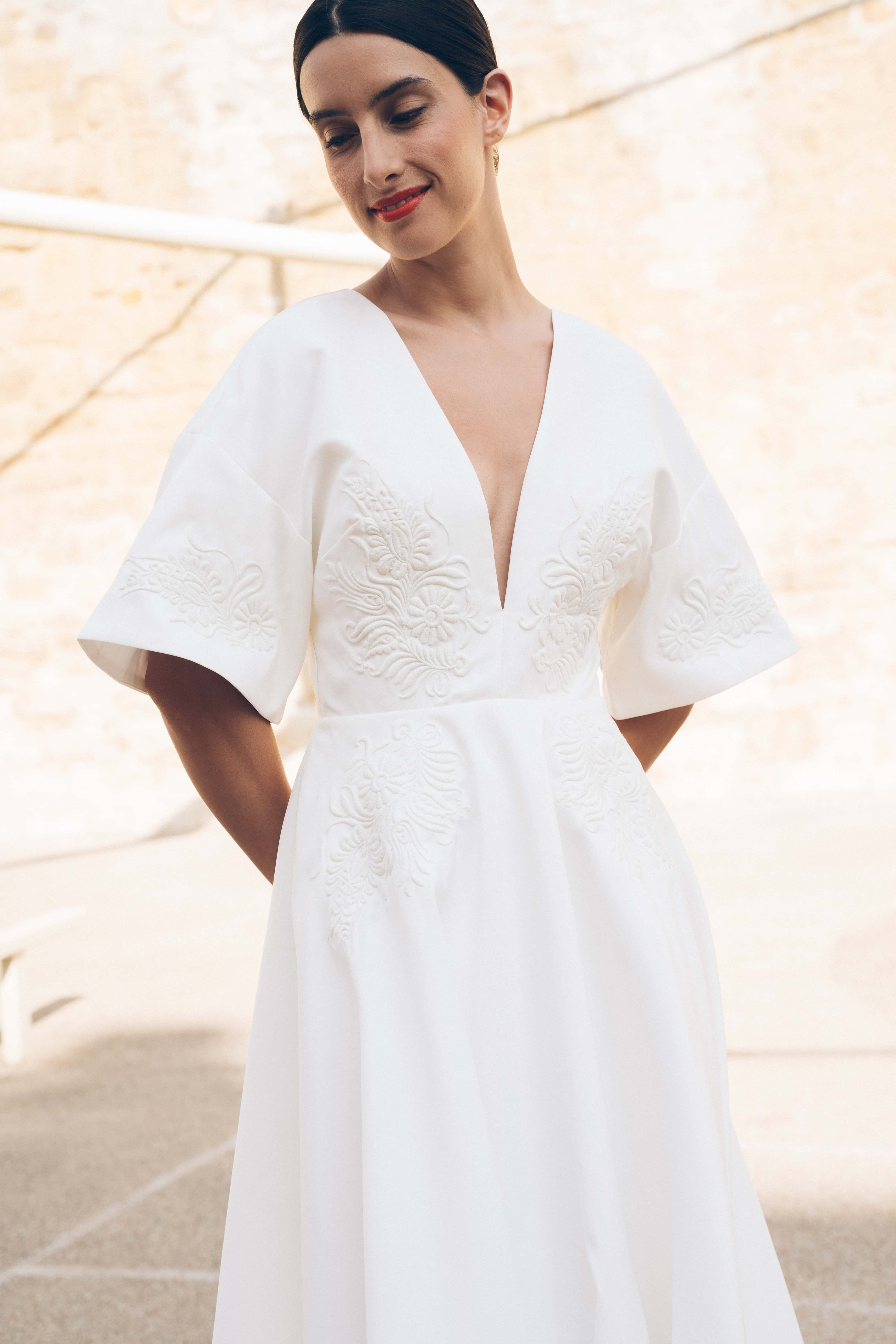 Maison Floret Sur-mesure Kaspar robe satin kimono