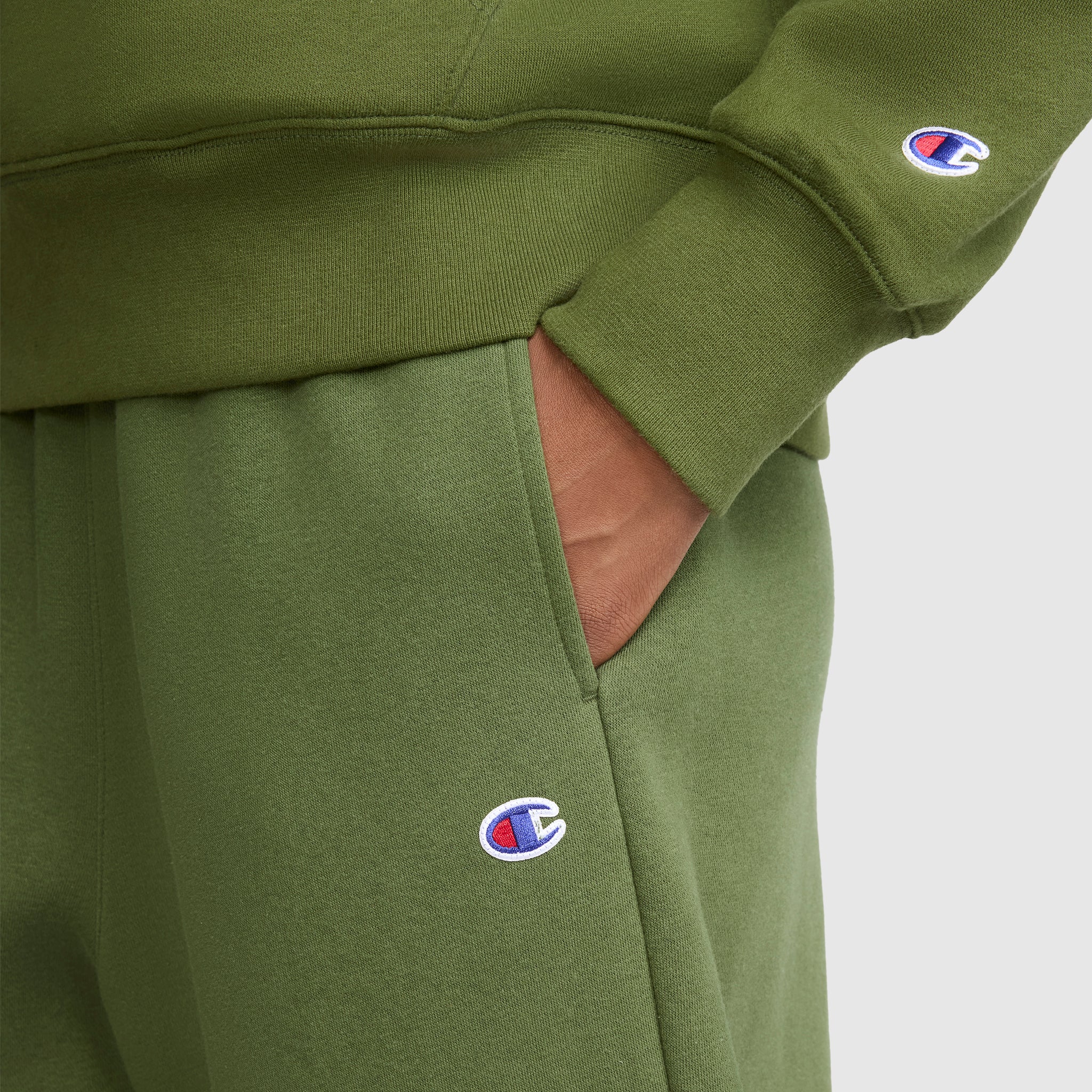 Champion Barrel Leg pantalon molleton vert Chive femme