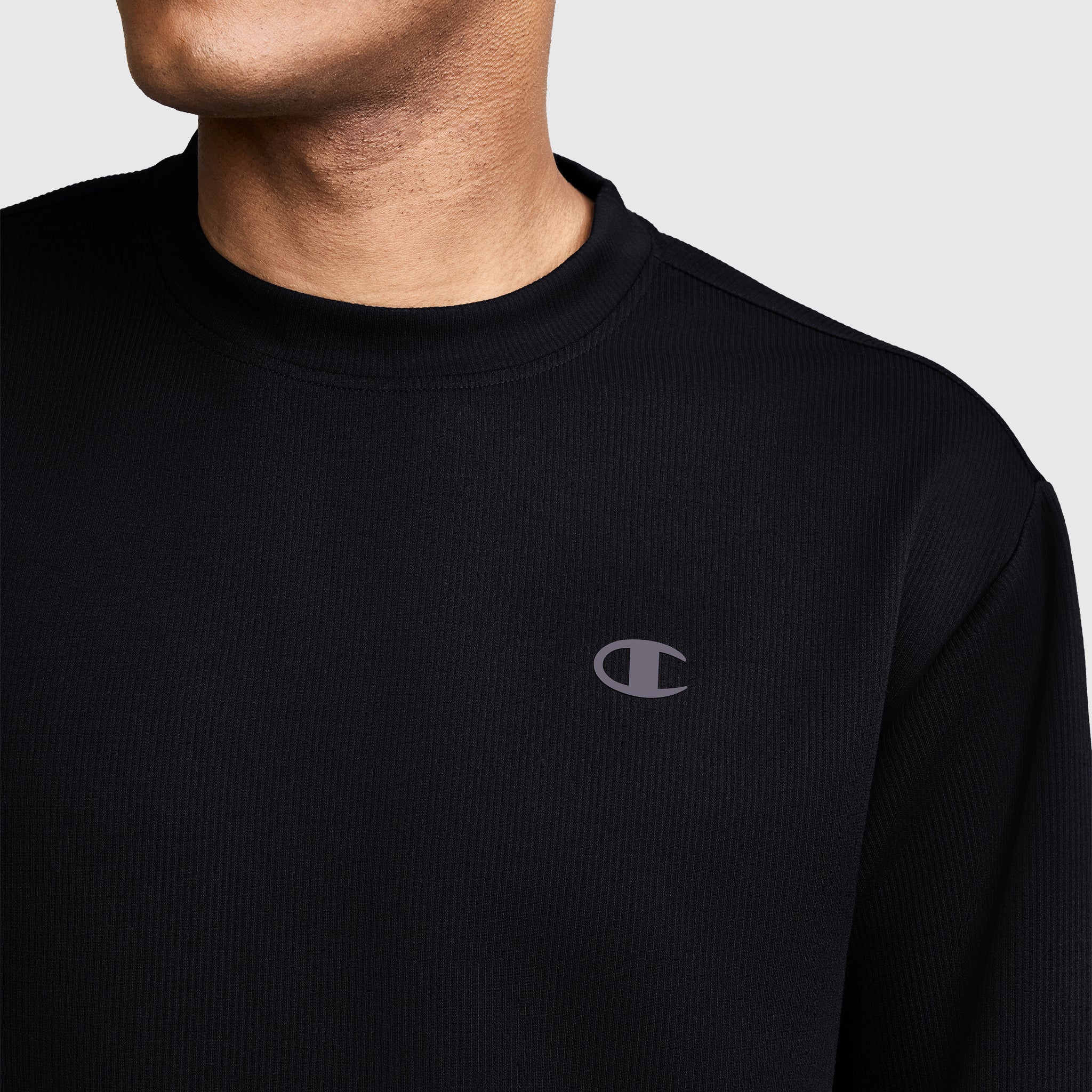 Champion Sport Crewneck sweat Black col rond manches longues