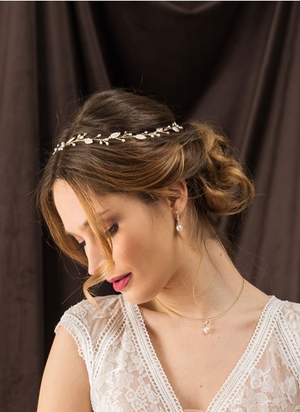 Le Jour de Notre Oui Accessoires Bandeau Perle bandeau mariage perle