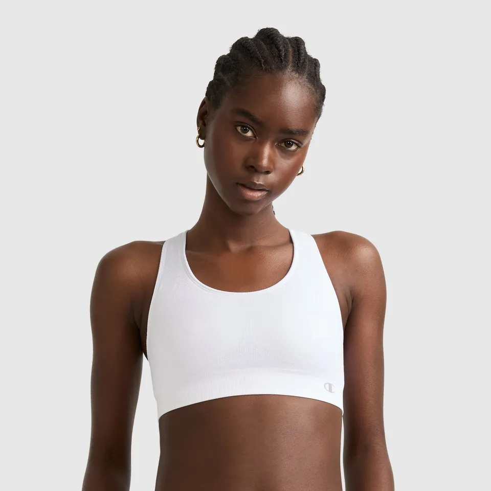 Champion Seamless Racerback Brassière de sport White maintien modéré