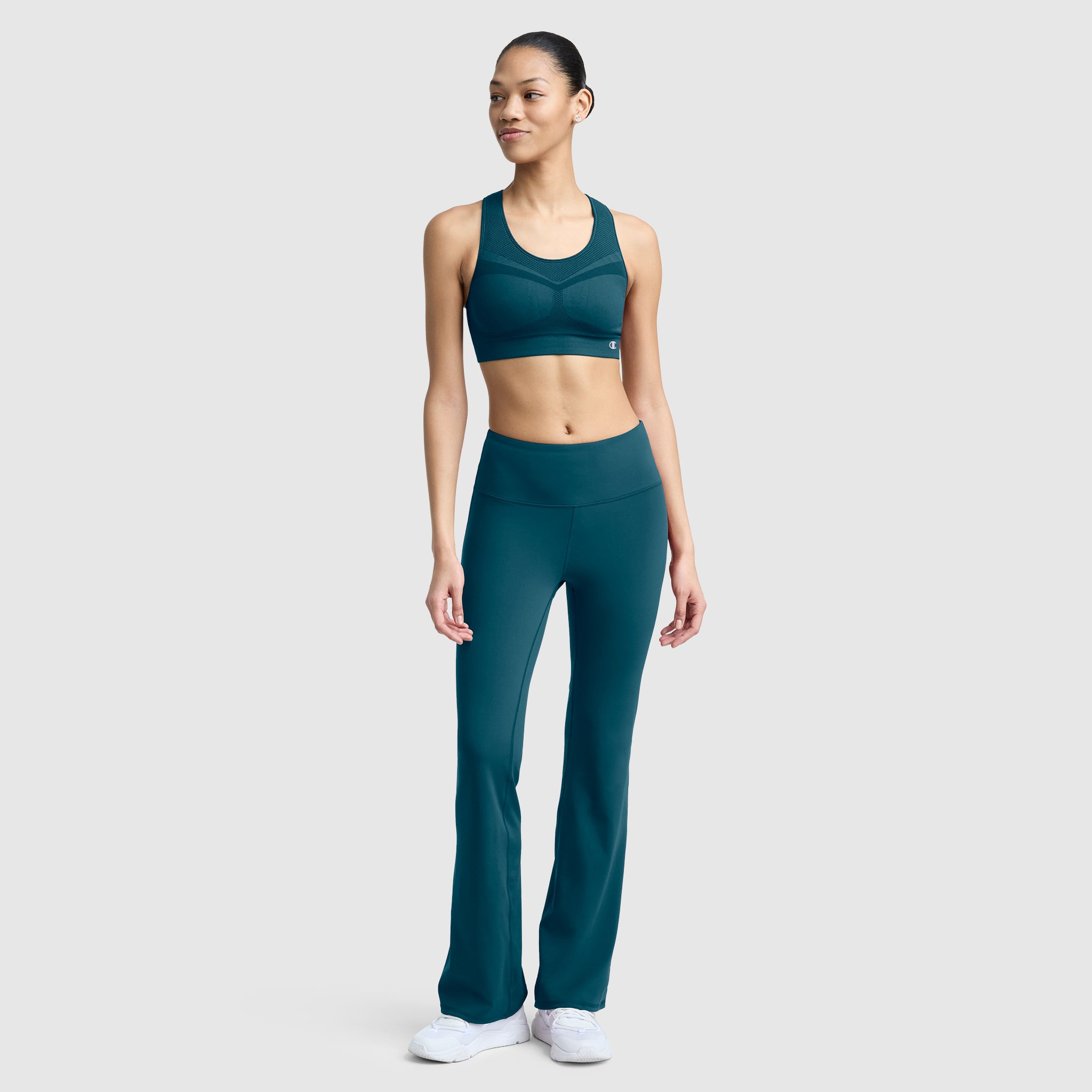 Champion Soft Touch Flare legging évasé vert pétrole anti-odeur