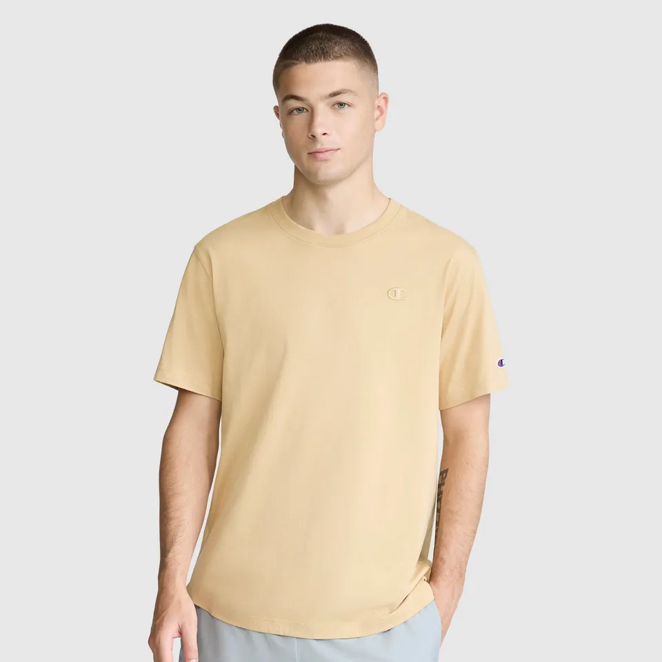 Champion Classic C Logo t-shirt homme Curds & Whey coton