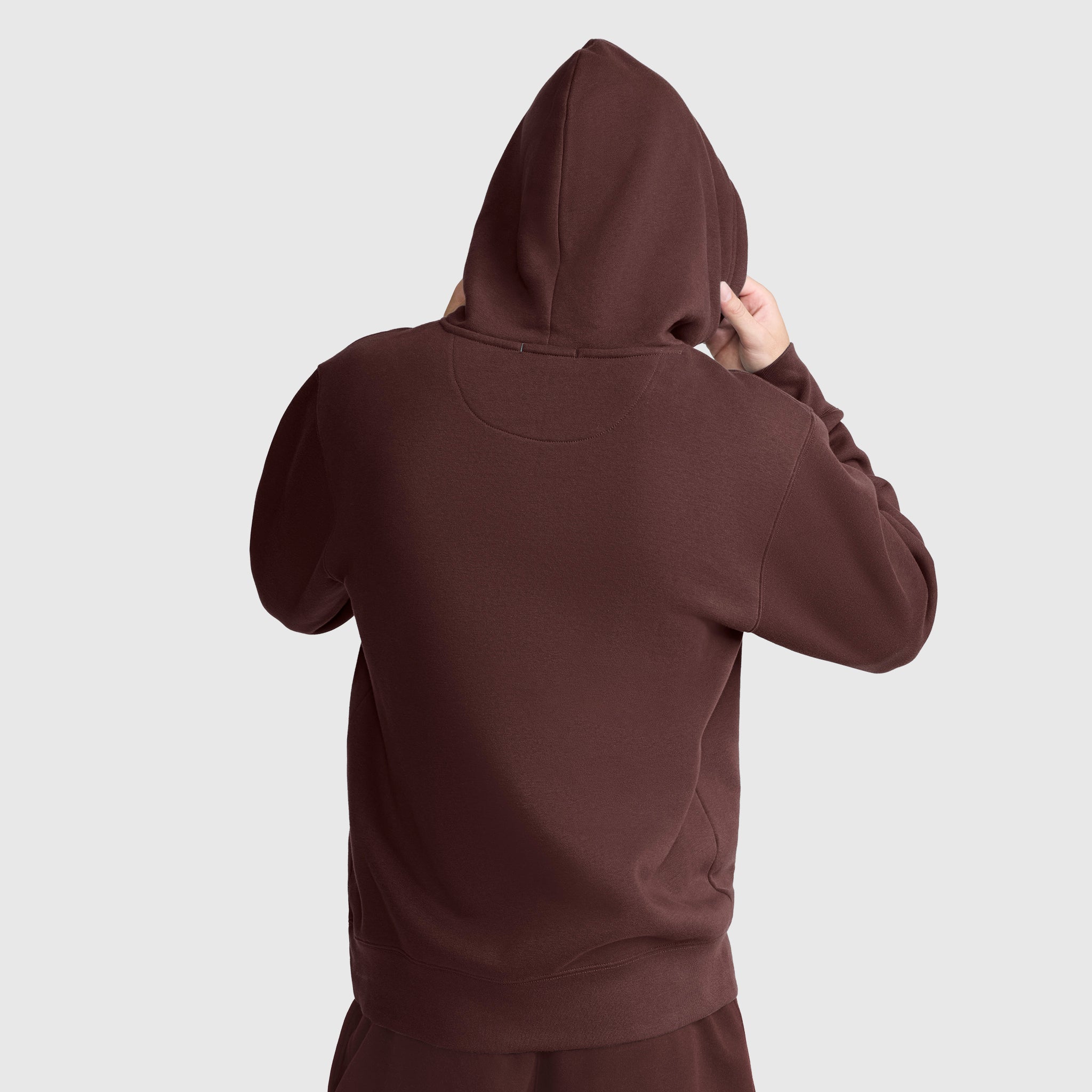 Champion Powerblend Tonal Script hoodie marron Bitter