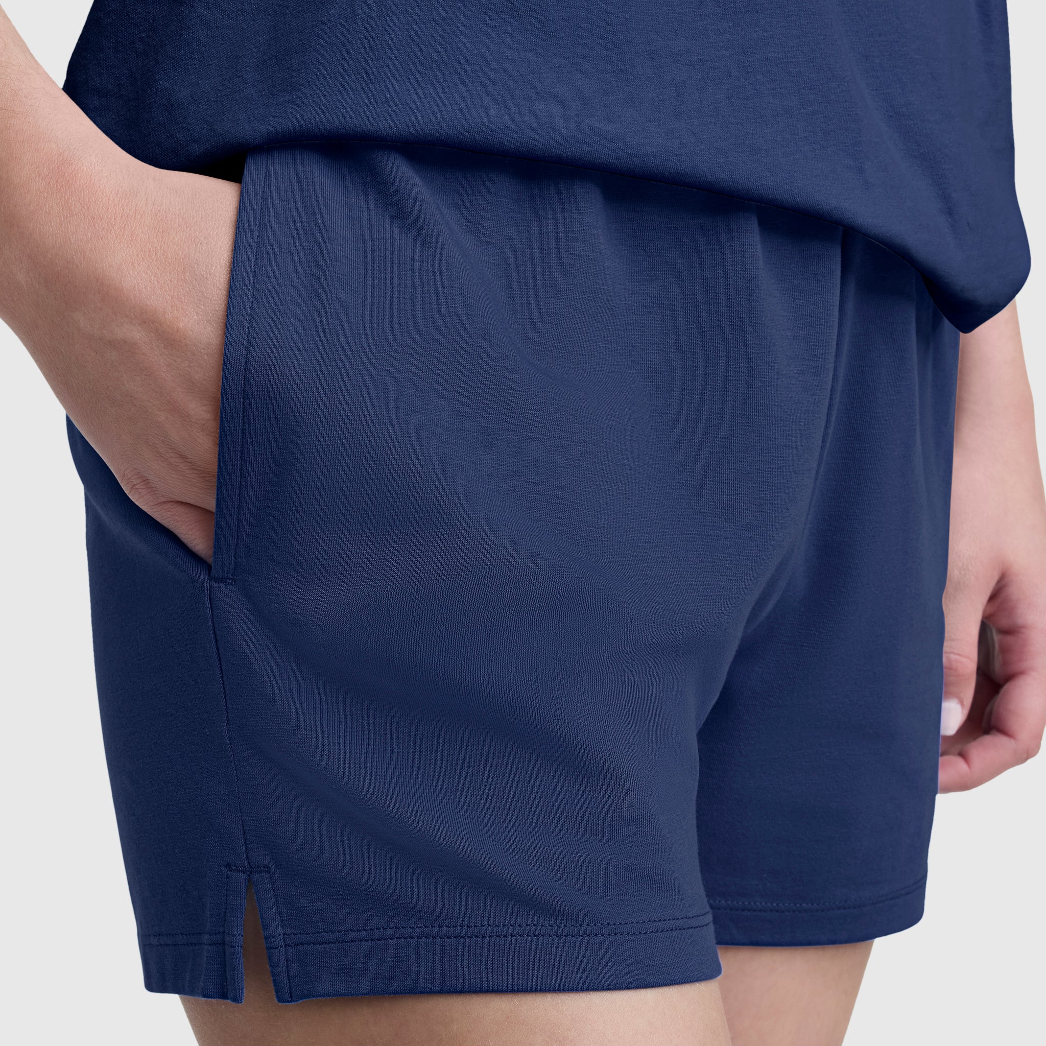 Champion Practice Short short bleu femme coton