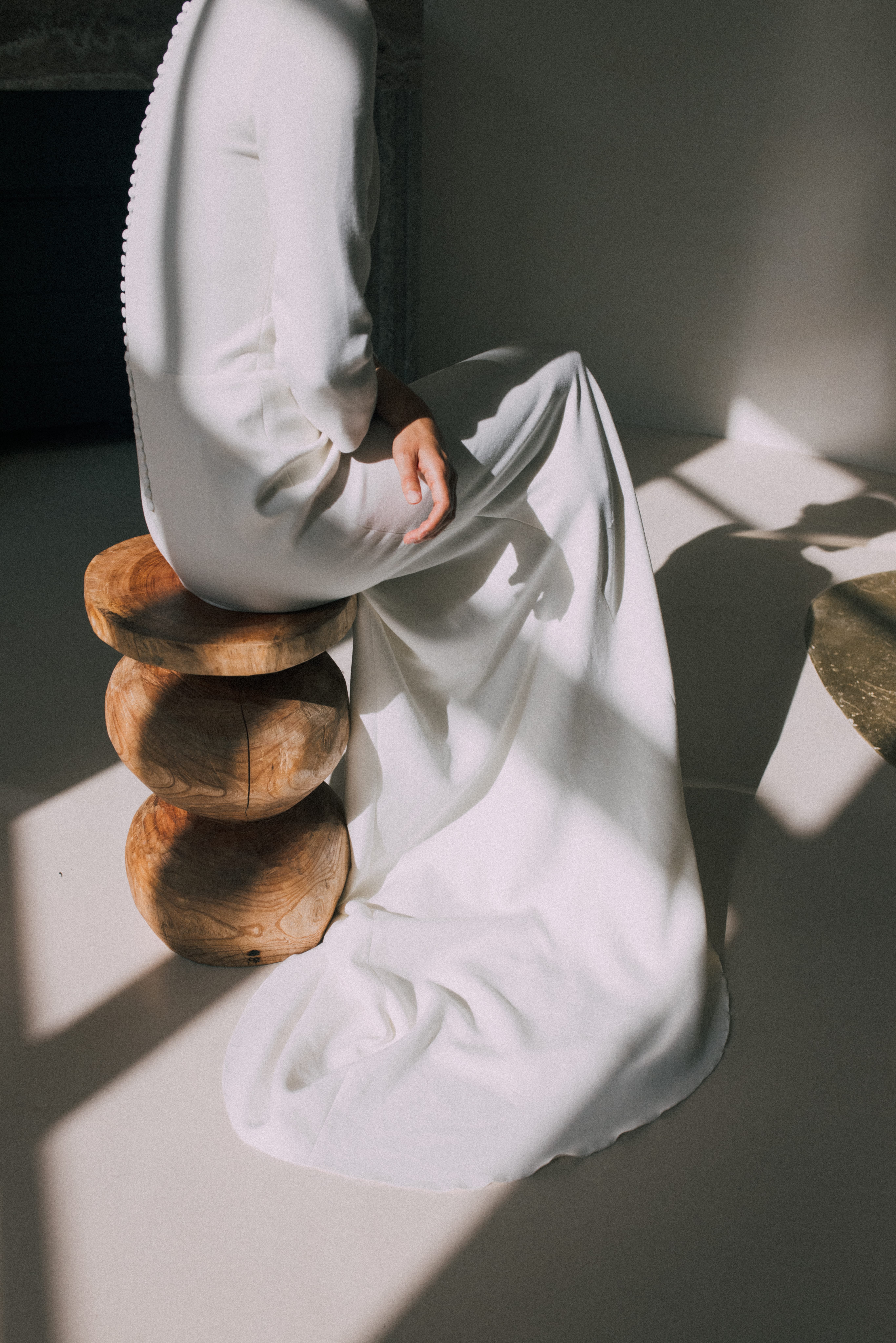 Maison Floret Sur-mesure Astaire robe crêpe dos fermé