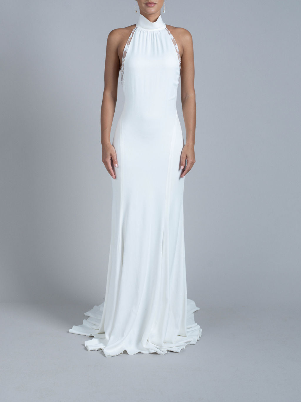 Rime Arodaky Queen robe de mariée crêpe dentelle florale
