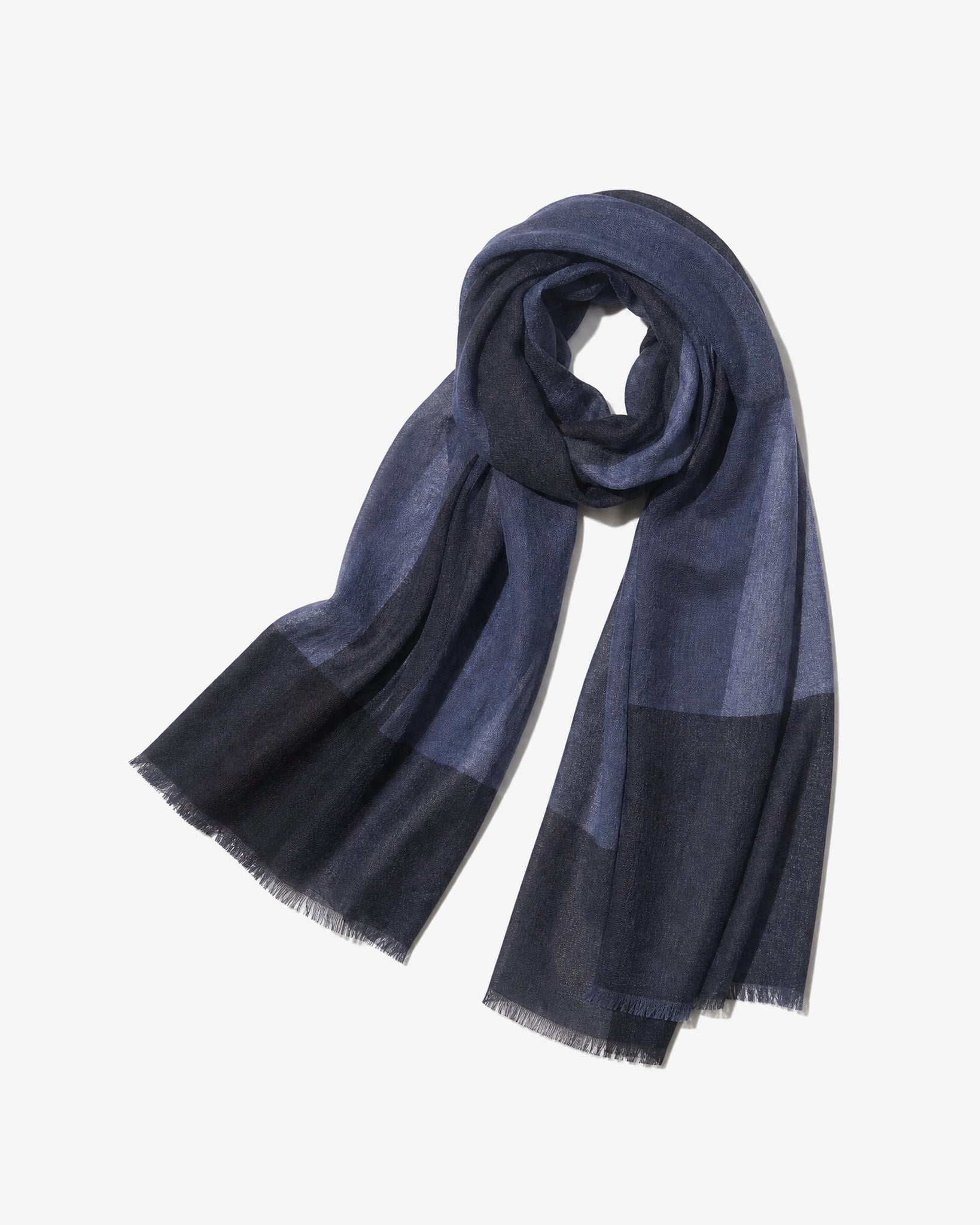 LAFAURIE YUMI écharpe indigo 100% laine