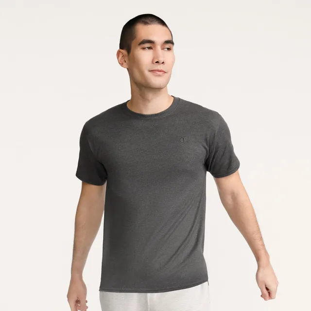 Champion Classic T-Shirt Gris Chiné Coton Logo C