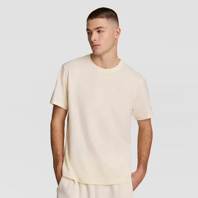 Champion Classic T-Shirt C Logo t-shirt beige Unbleached Cotton