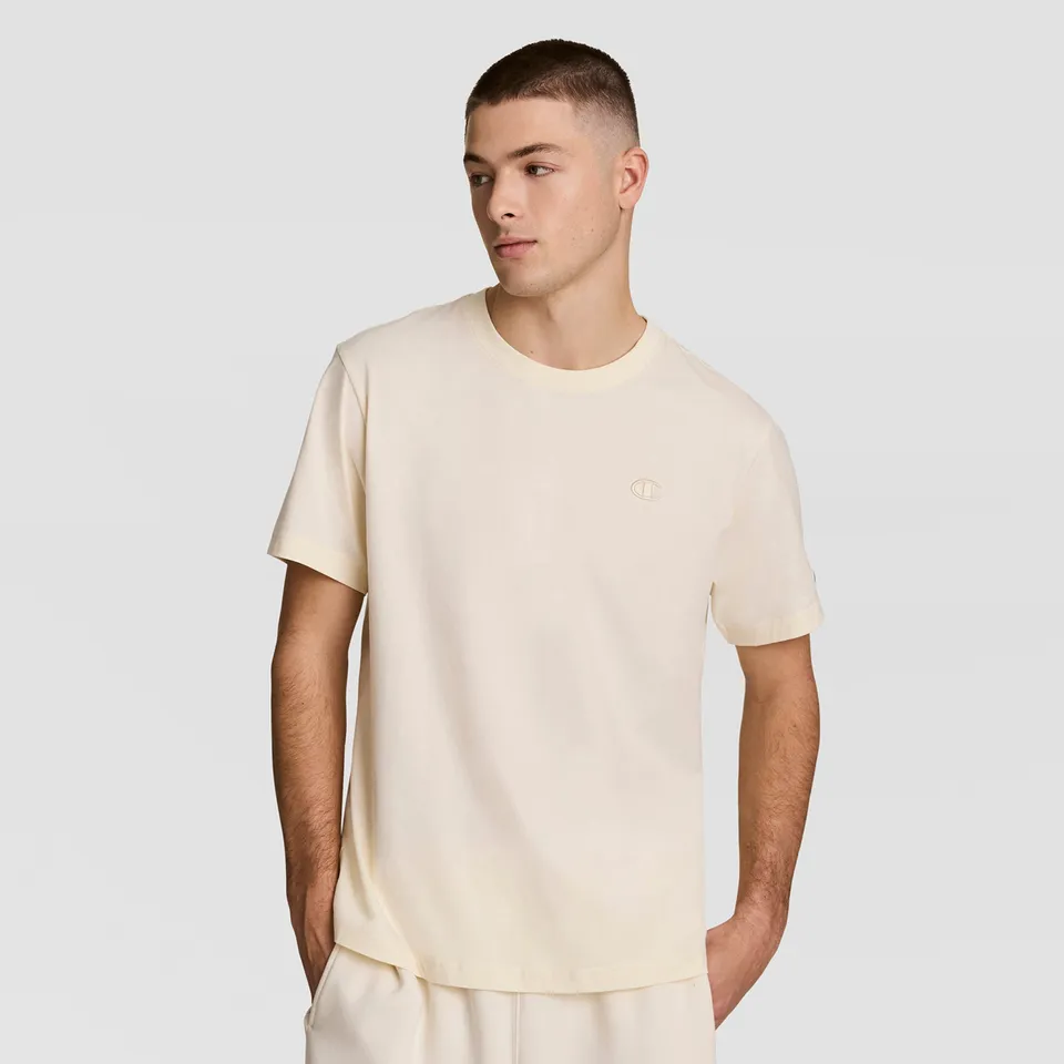 Champion Classic T-Shirt C Logo t-shirt beige Unbleached Cotton