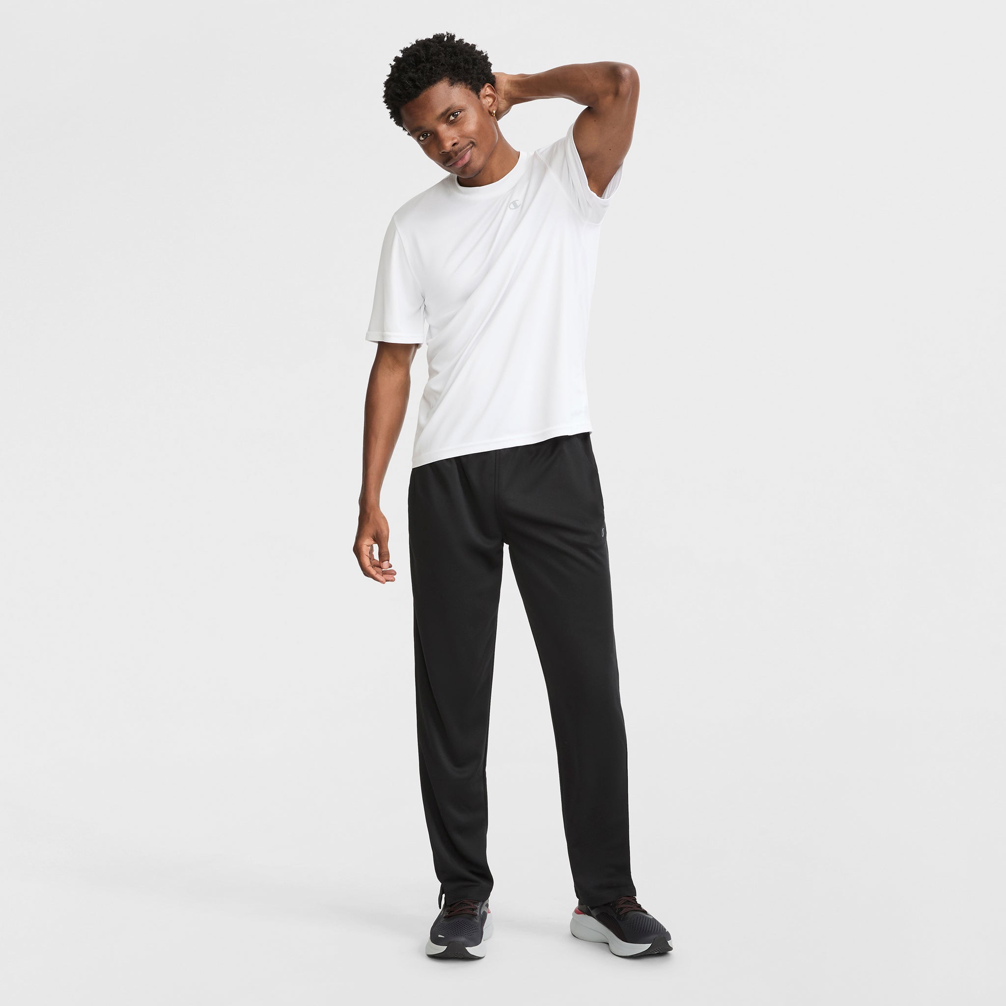 Champion Sport Sweatpants C Logo jogging slim noir stretch