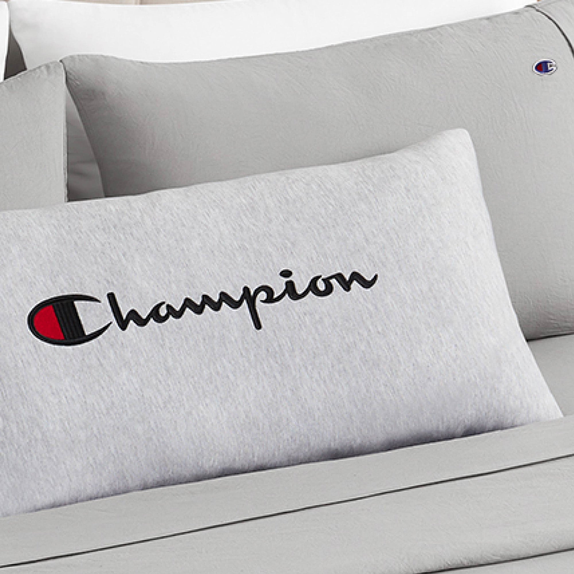 Champion Jersey traversin gris 40x91 cm polyester