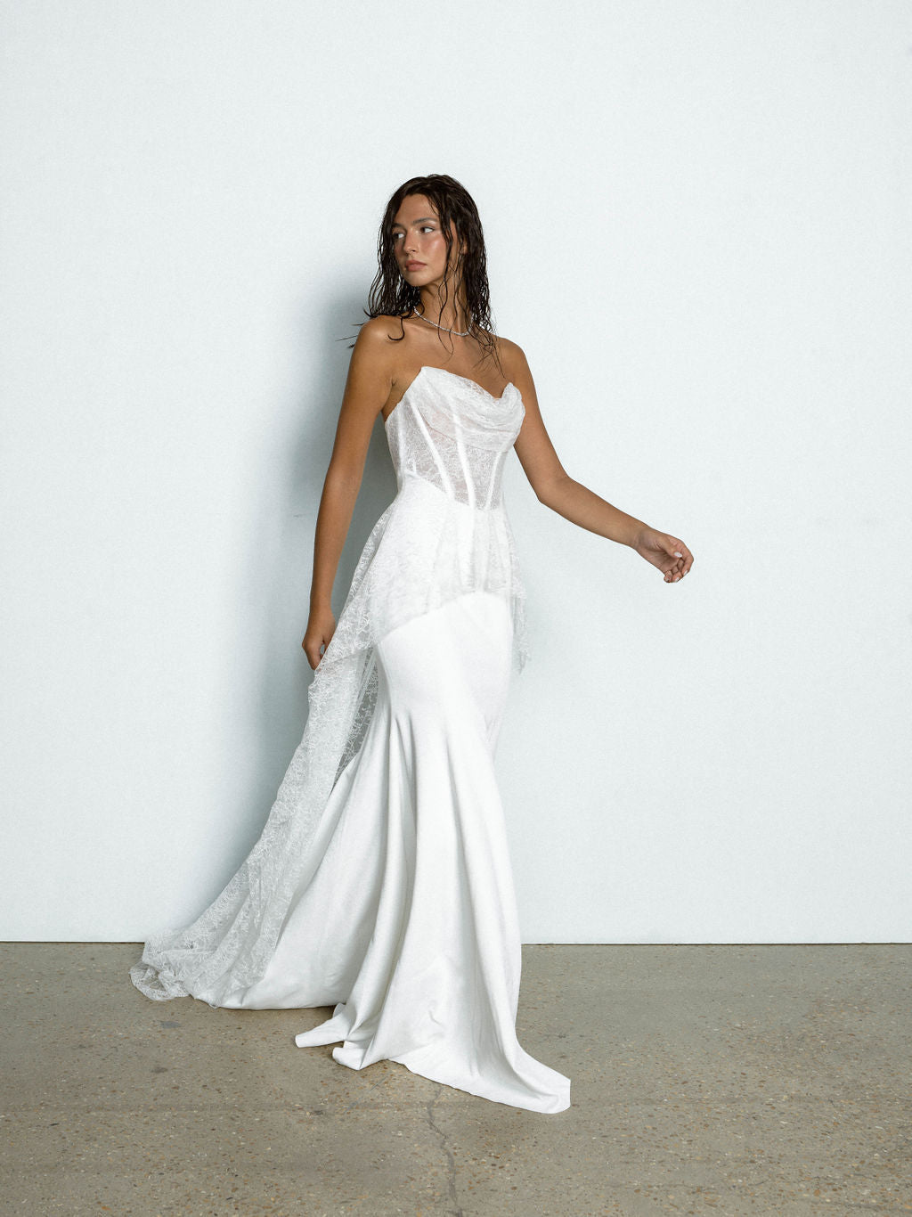 Rime Arodaky Bridal Hypnotic robe dentelle traîne