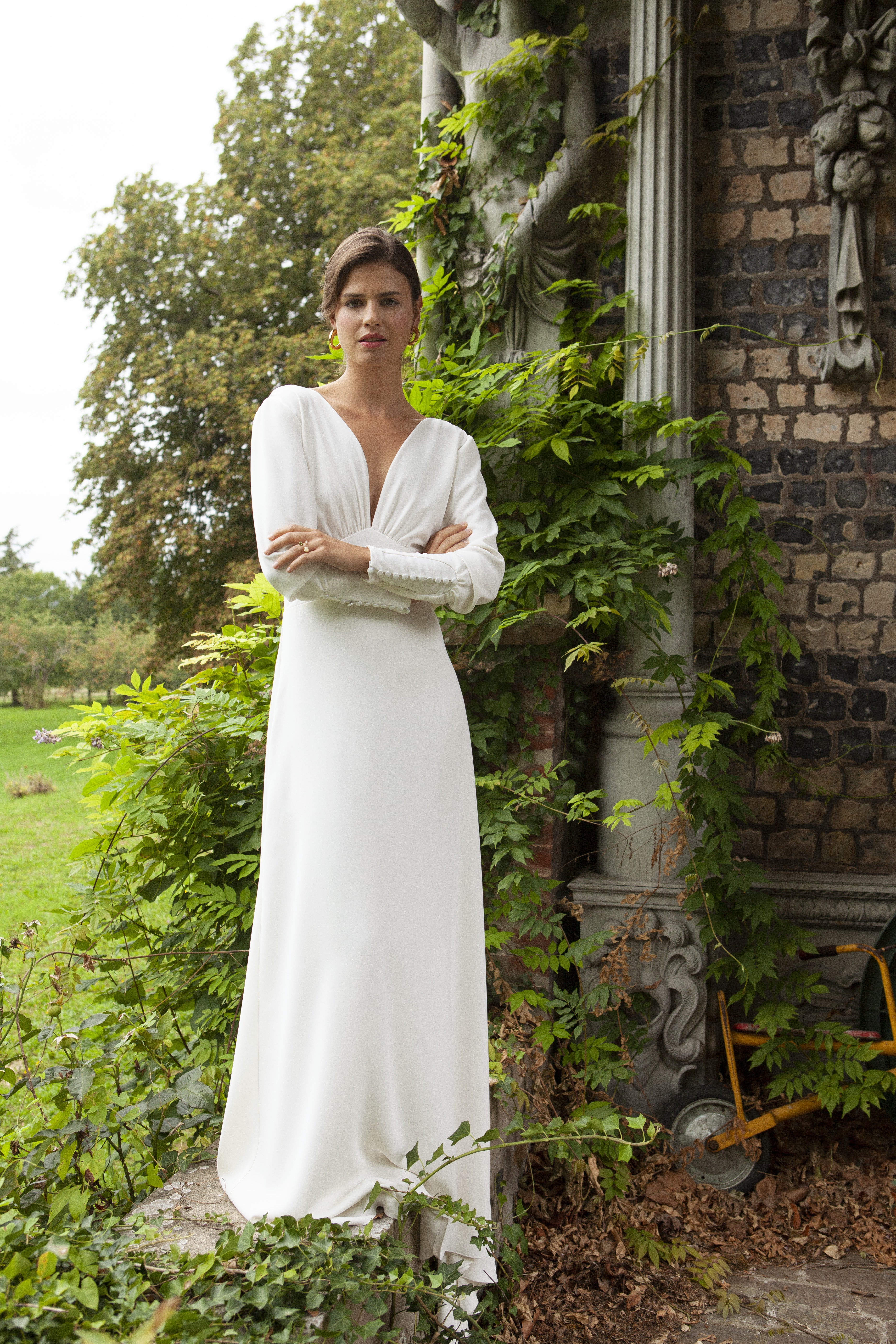 Maison Floret Sur-mesure Gabin robe de mariée manches bouffantes
