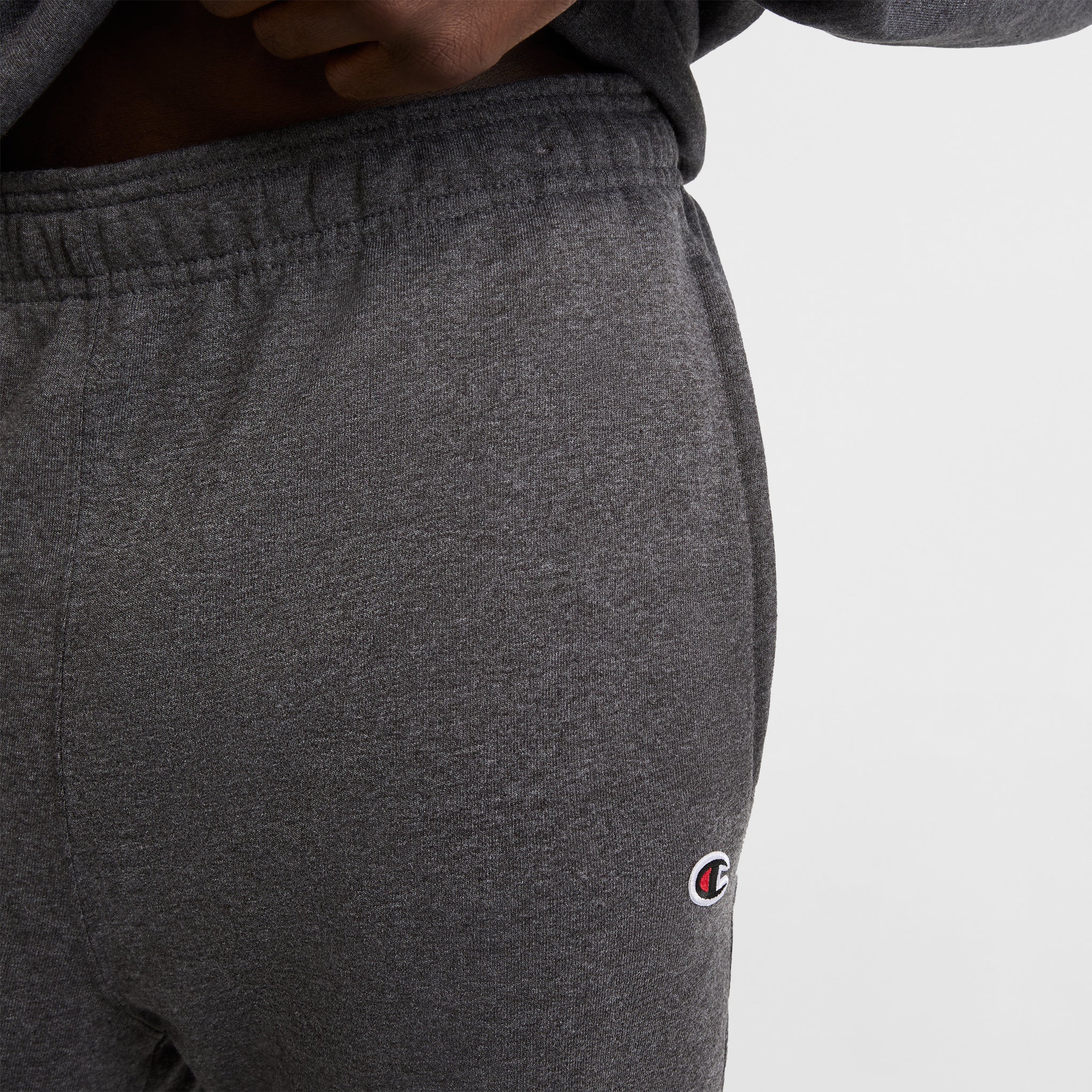 Champion Powerblend Cinched Bottom jogging gris S molleton coton