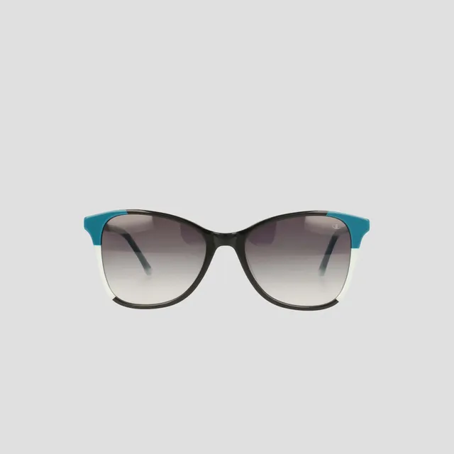 Champion Women's Polarized Catty Square lunettes noires Black Teal