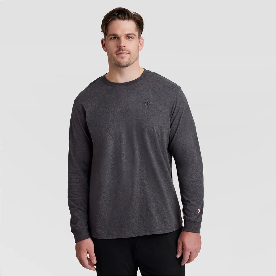 Champion Classic Long Sleeve T-Shirt Granite Heather