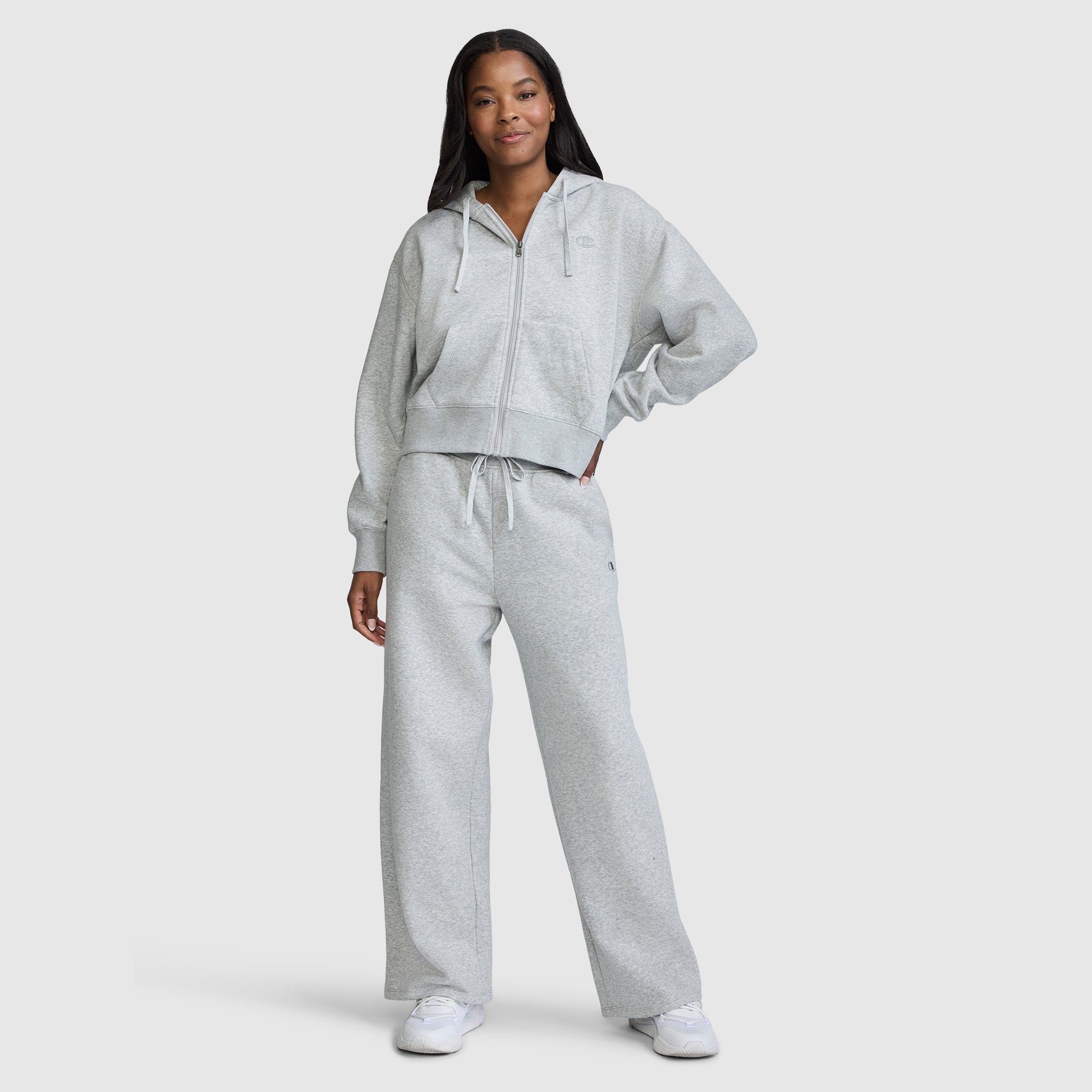 Champion Wide Leg Fleece jogging large gris Oxford Grey