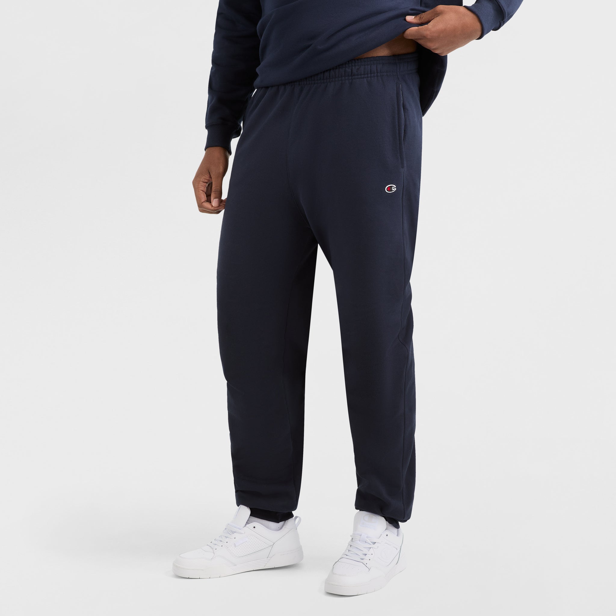 Champion Powerblend Jogger C Logo homme bleu marine grande taille