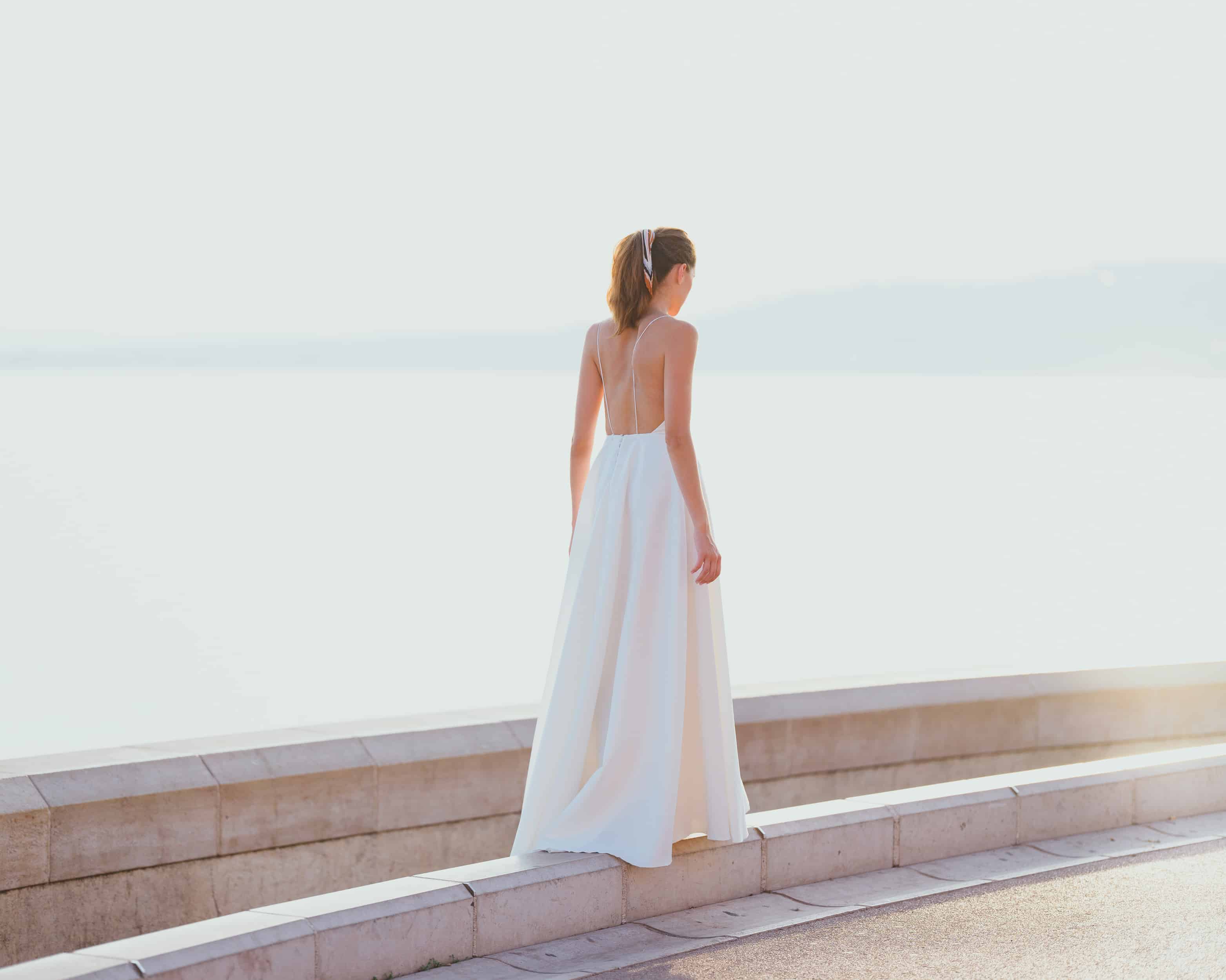 Maison Floret Sur-mesure Federico robe de mariée satin