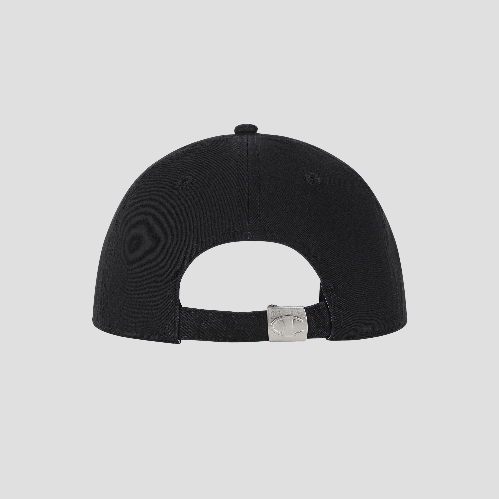 Champion Script Embroidery Adjustable Cap casquette noire coton