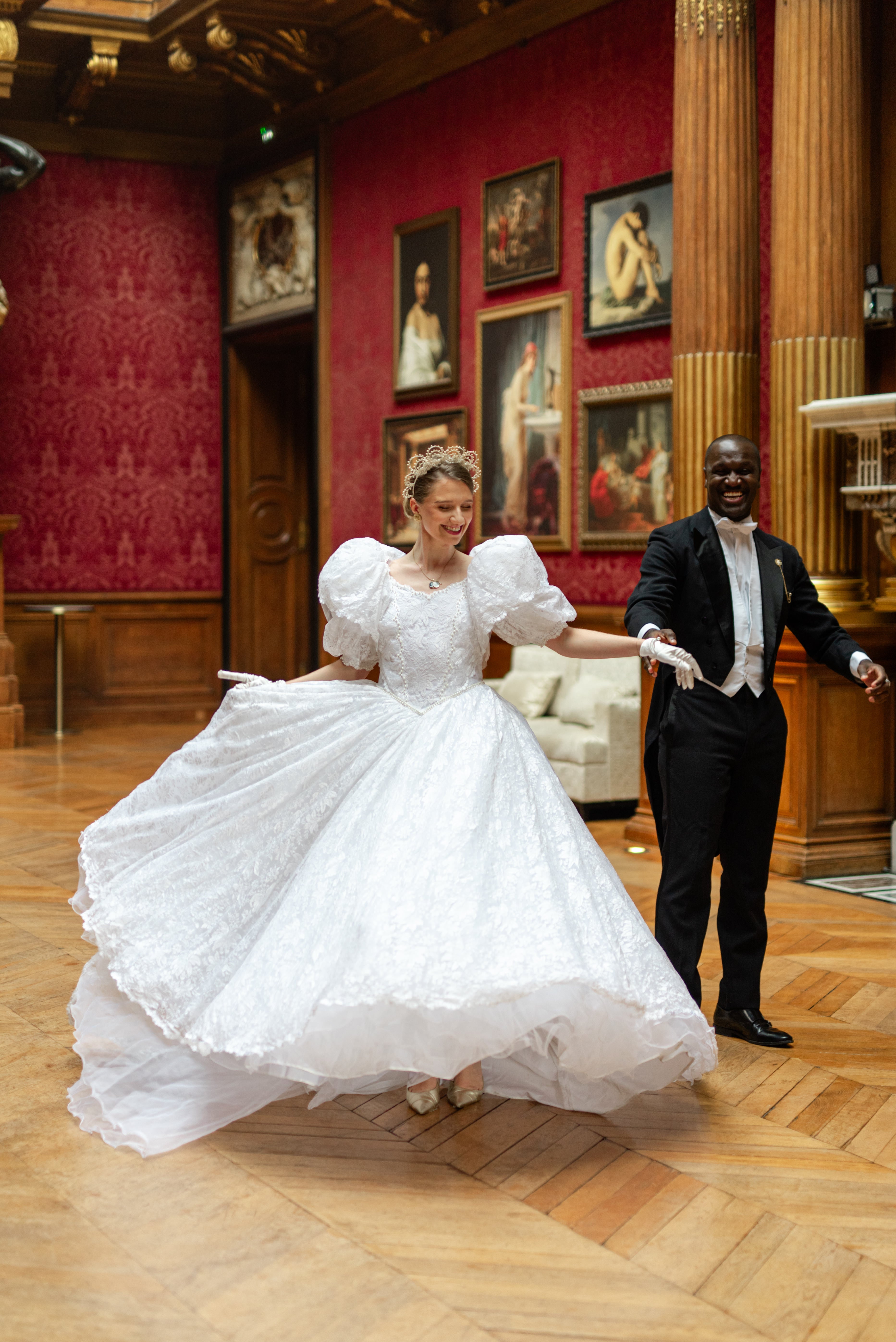 Solène Gisèle La mariée Honorine robe de mariée blanc dentelle perlée