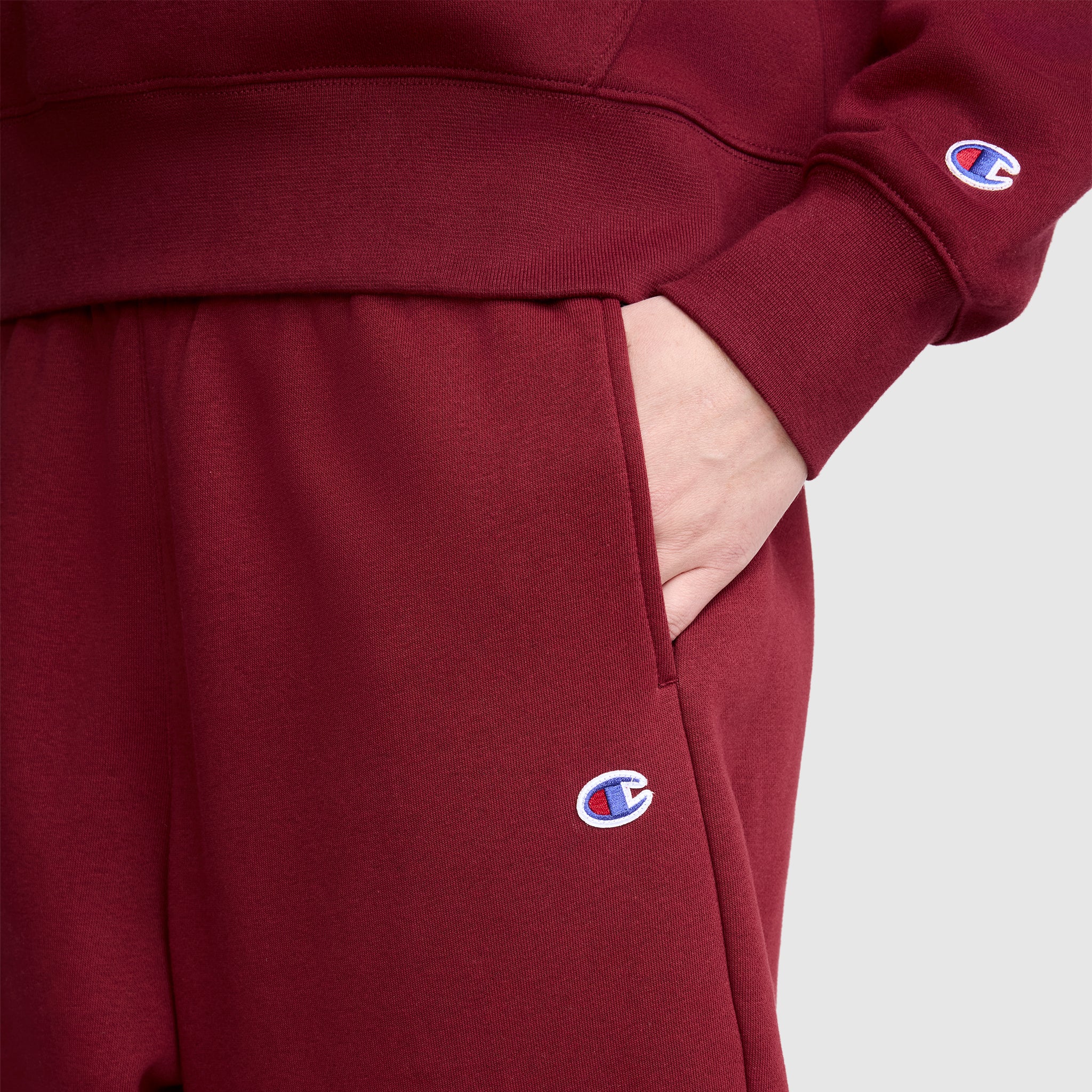 Champion Barrel Leg pantalon Cabernet molleton coupe barrel
