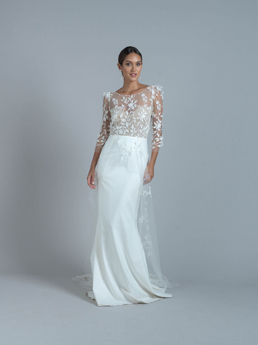 Rime Arodaky Bridal Palmer robe tulle brodé fleurs