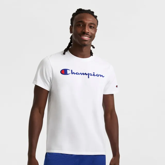Champion Classic Graphic Script Logo t-shirt homme Bright White coton