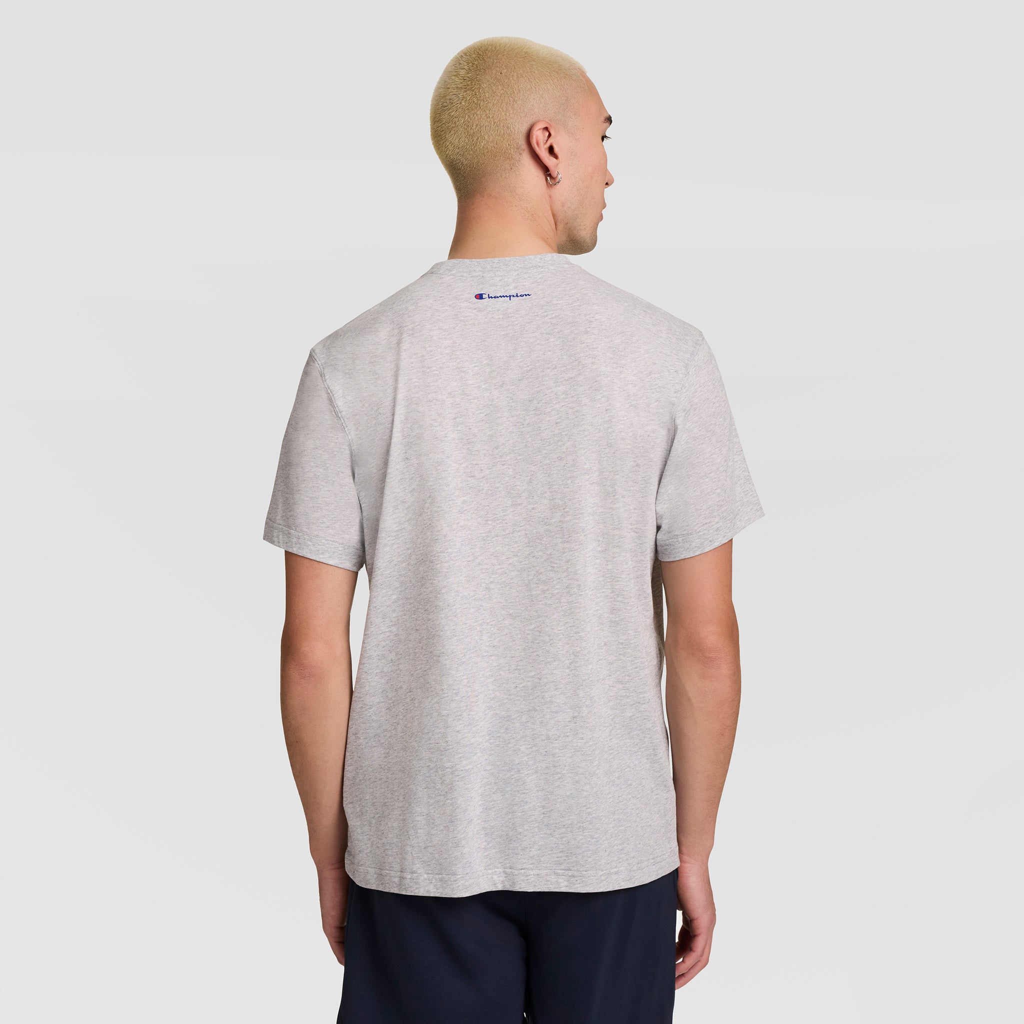 Champion USA T-Shirt Gris Oxford Grey Heather