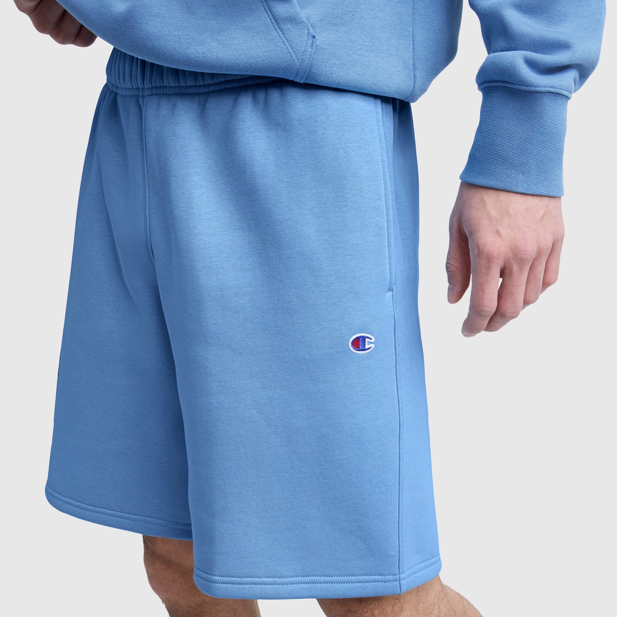 Champion 10" Powerblend Fleece Short short bleu Riviera