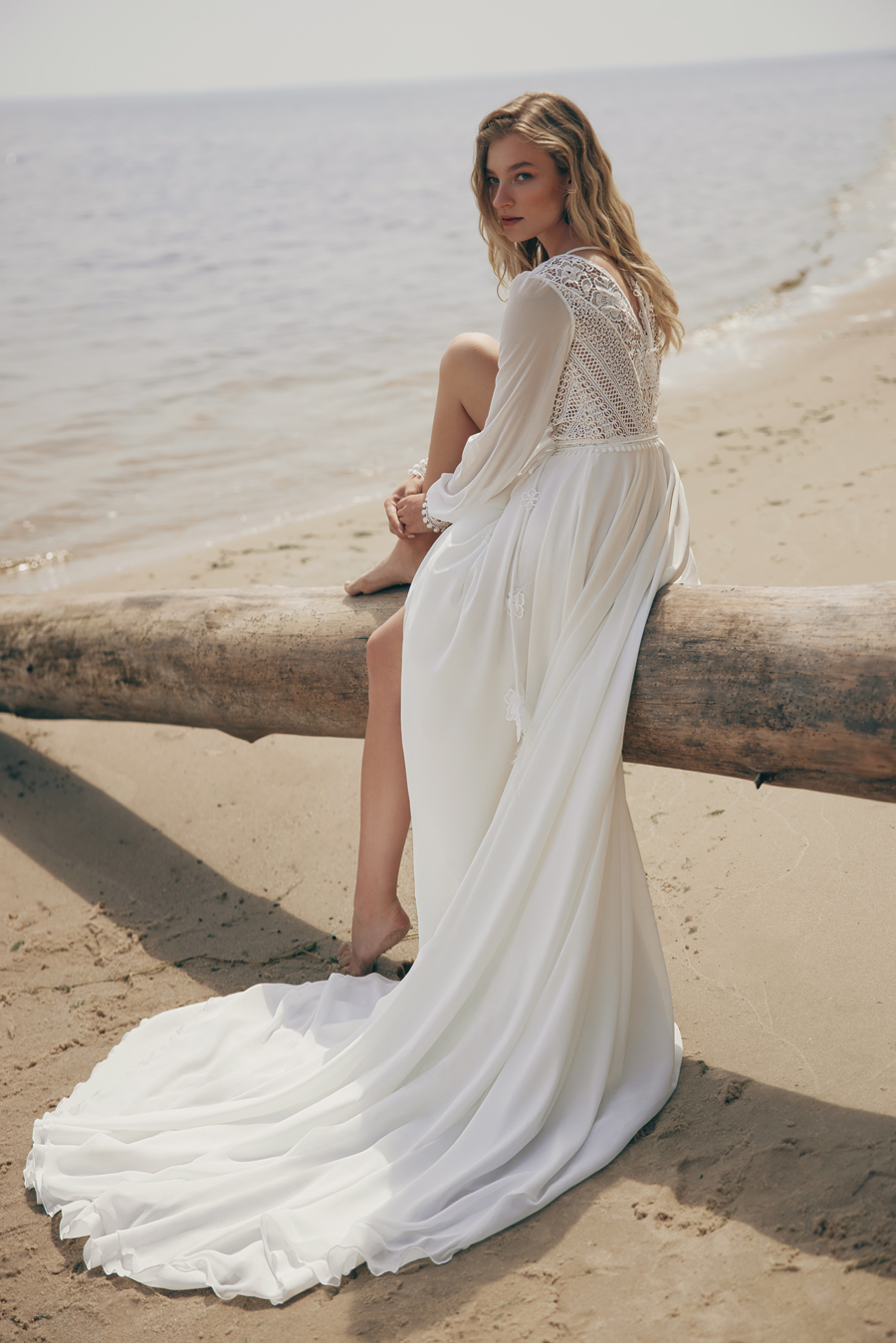 Le Jour de Notre Oui ALMA robe de mariée fluide ivoire