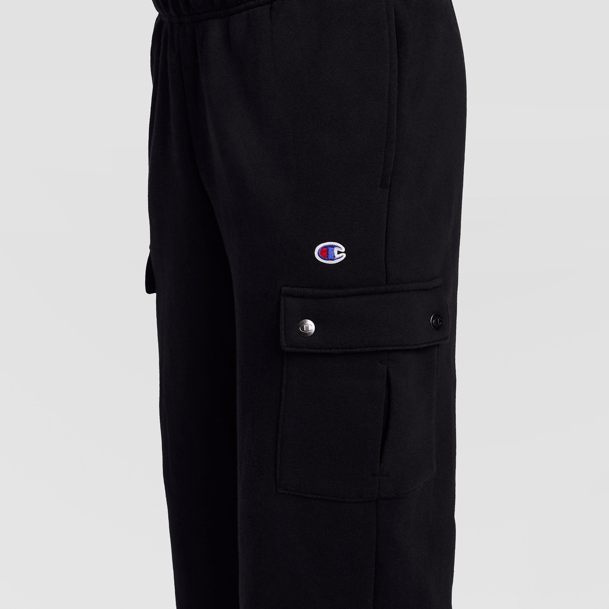 Champion Fleece Cargo Pantalon jogging noir logo C