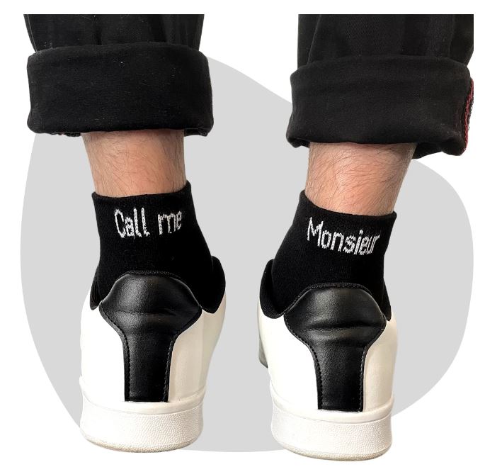 Le Jour de Notre Oui CALL ME MONSIEUR chaussettes marié
