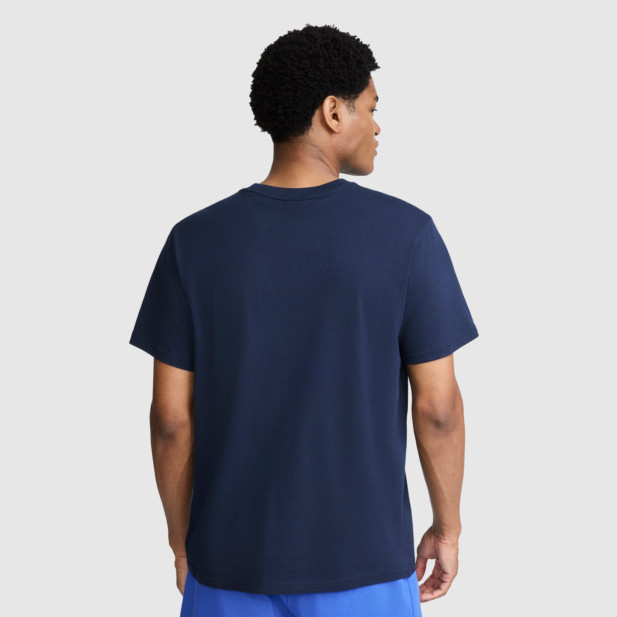 Champion Classic Graphic Tonal Script t-shirt homme bleu marine coton