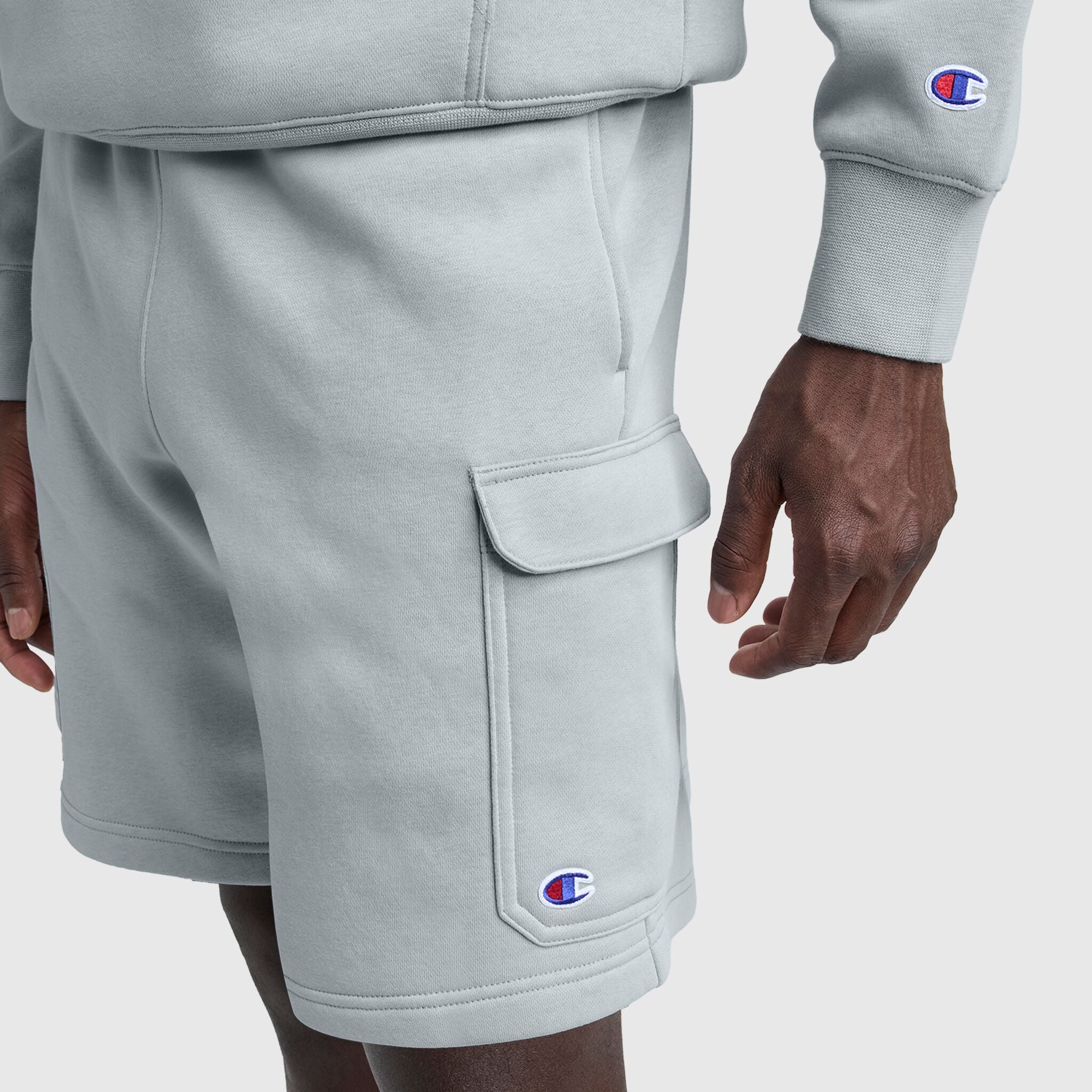 Champion 8" Fleece Cargo Short C Logo short gris