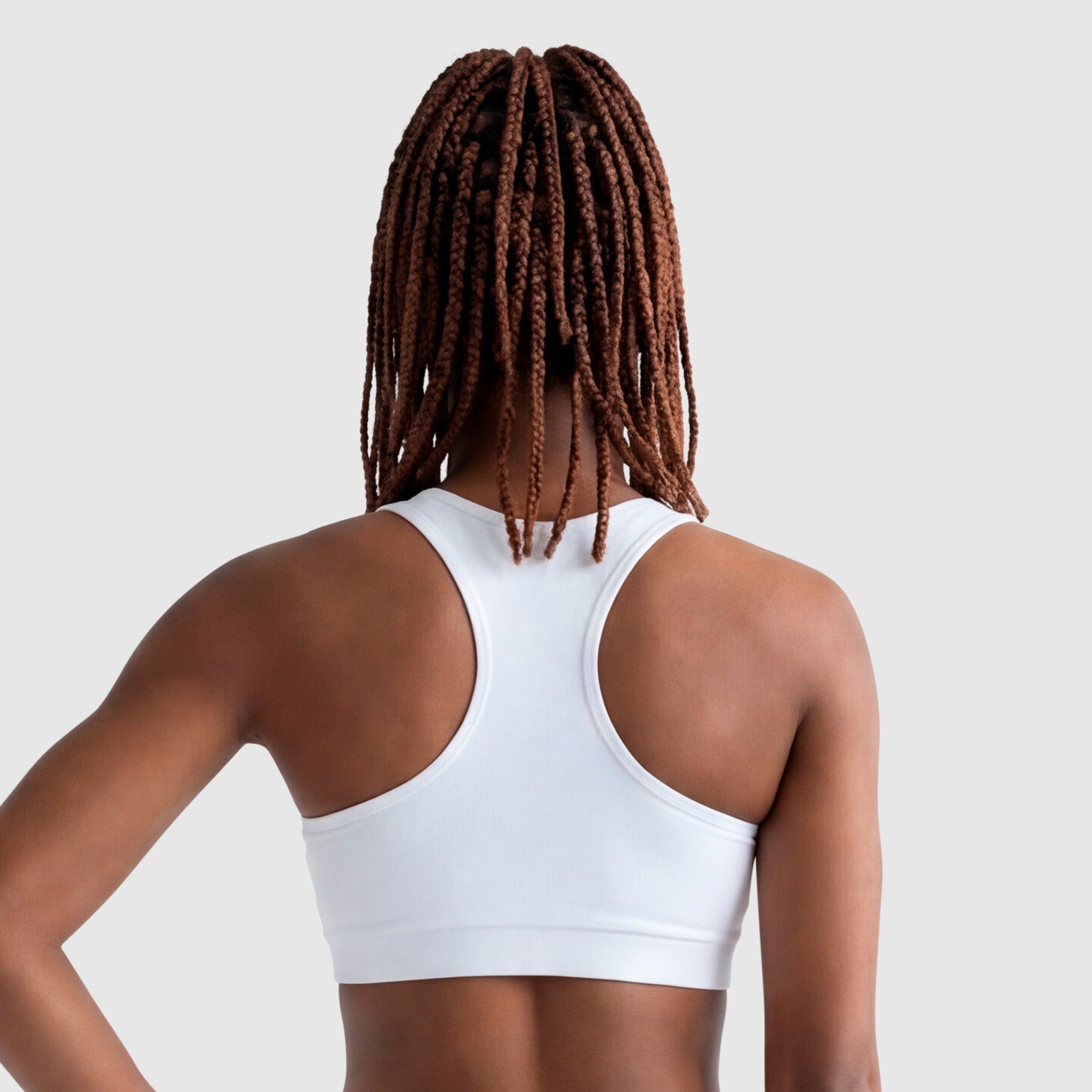 Champion Script brassière sport femme blanche coton