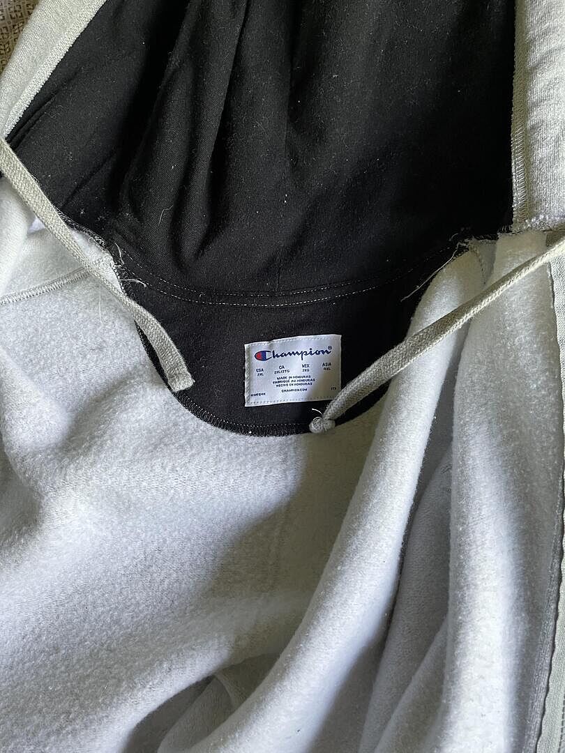 Champion Powerblend Full-Zip Hoodie sweat noir grande taille