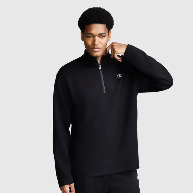 Champion Sport 1/4 Zip haut sport noir Black taille S-2XL