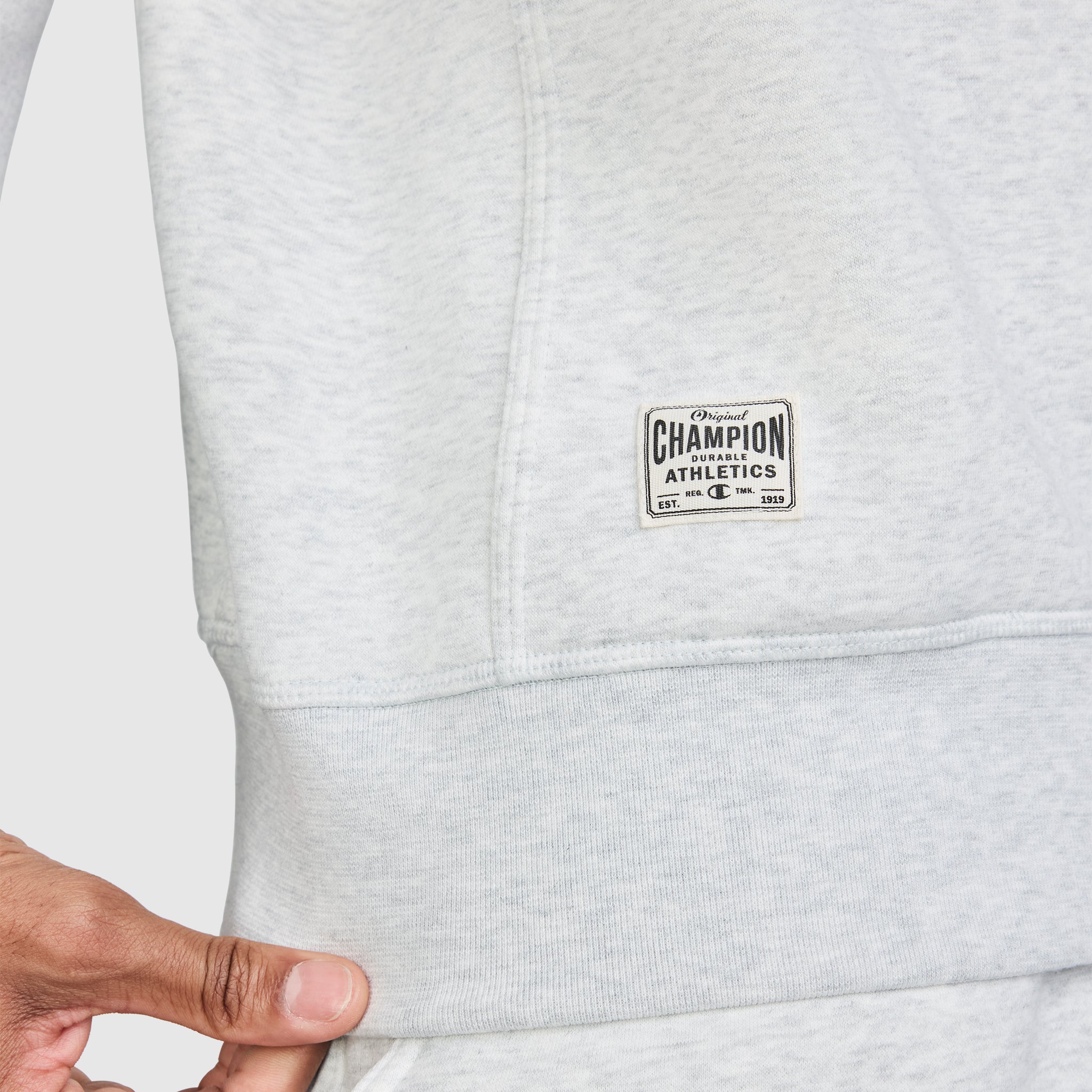 Champion Fleece Rugby sweat Platinum Silver Heather