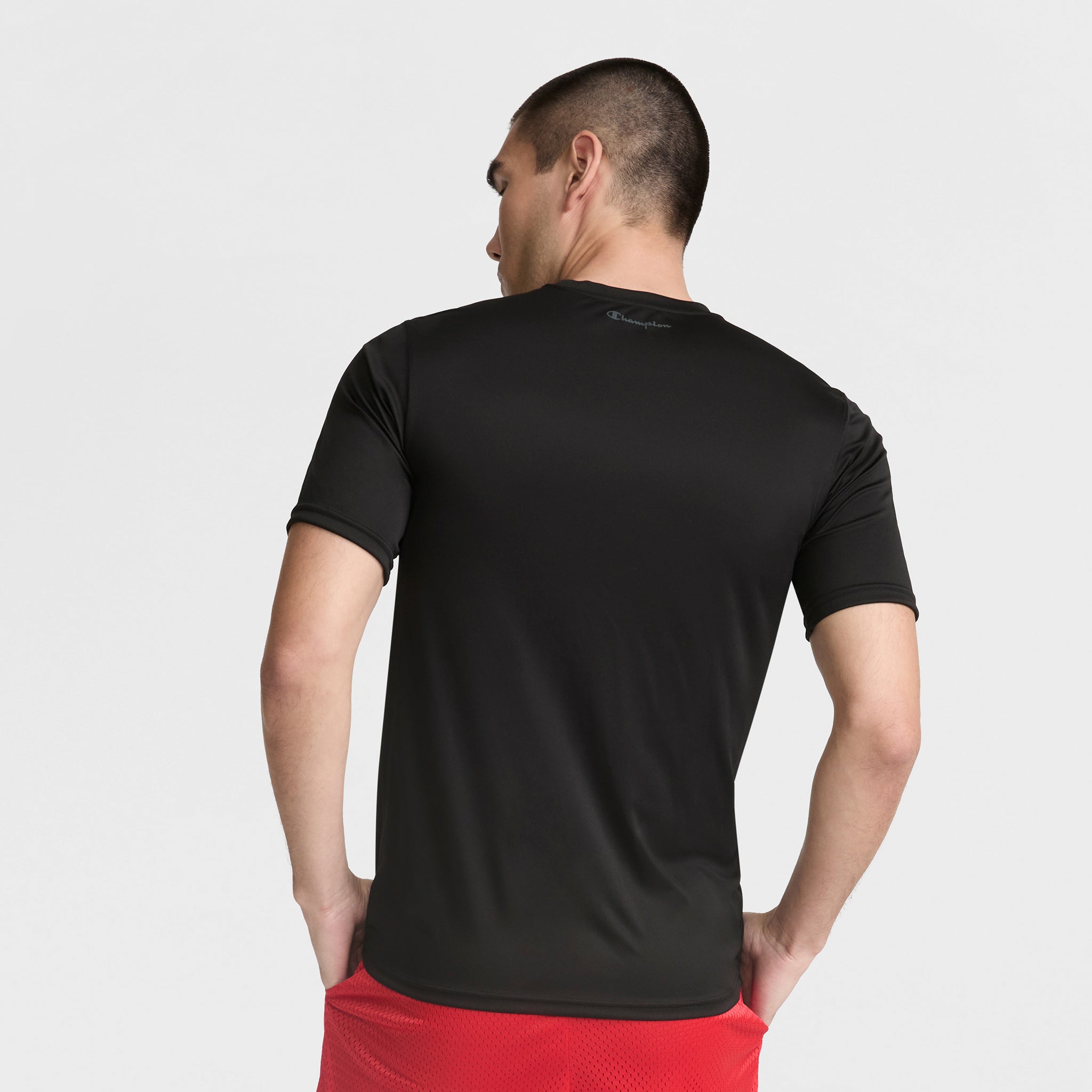 Champion Sport T-Shirt Reflective C Logo Black homme