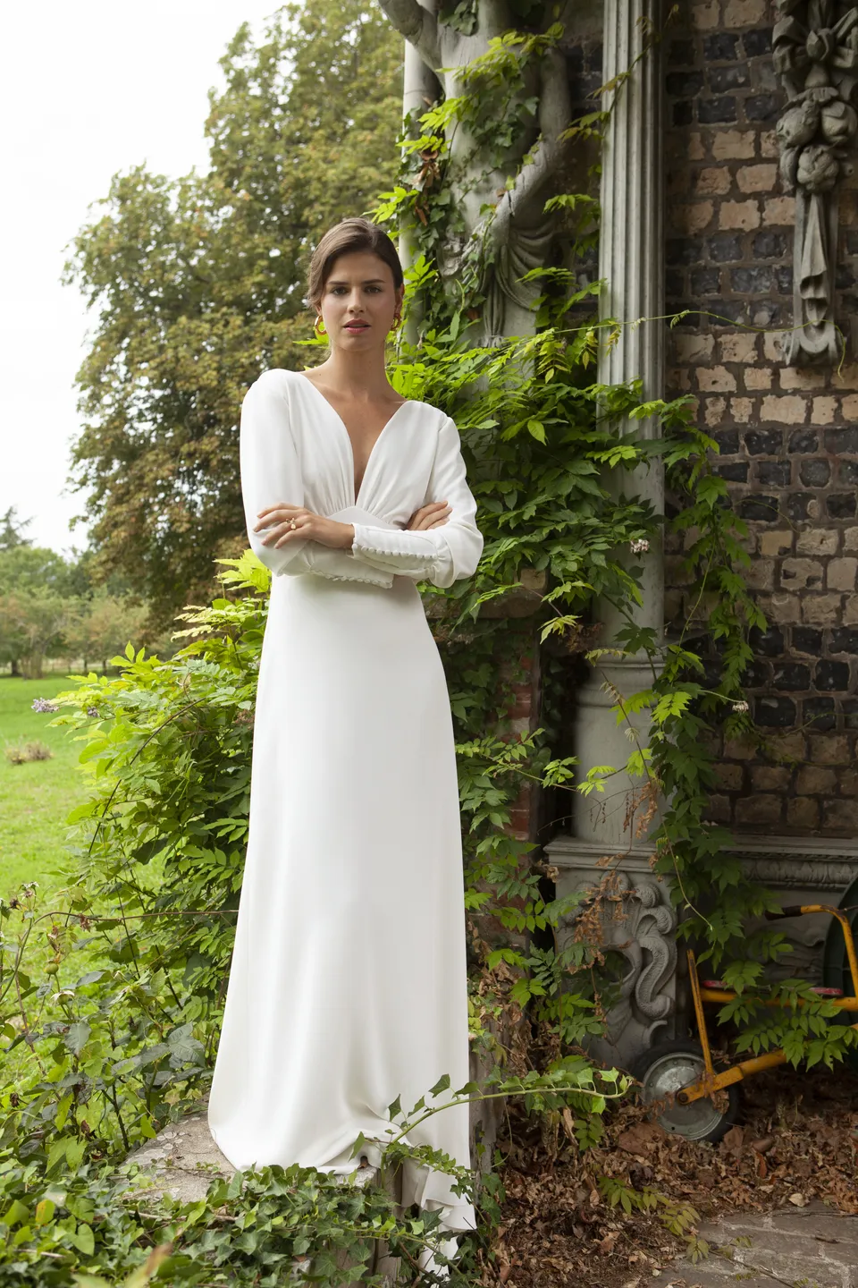 Maison Floret Sur-mesure Gabin robe de mariée manches bouffantes