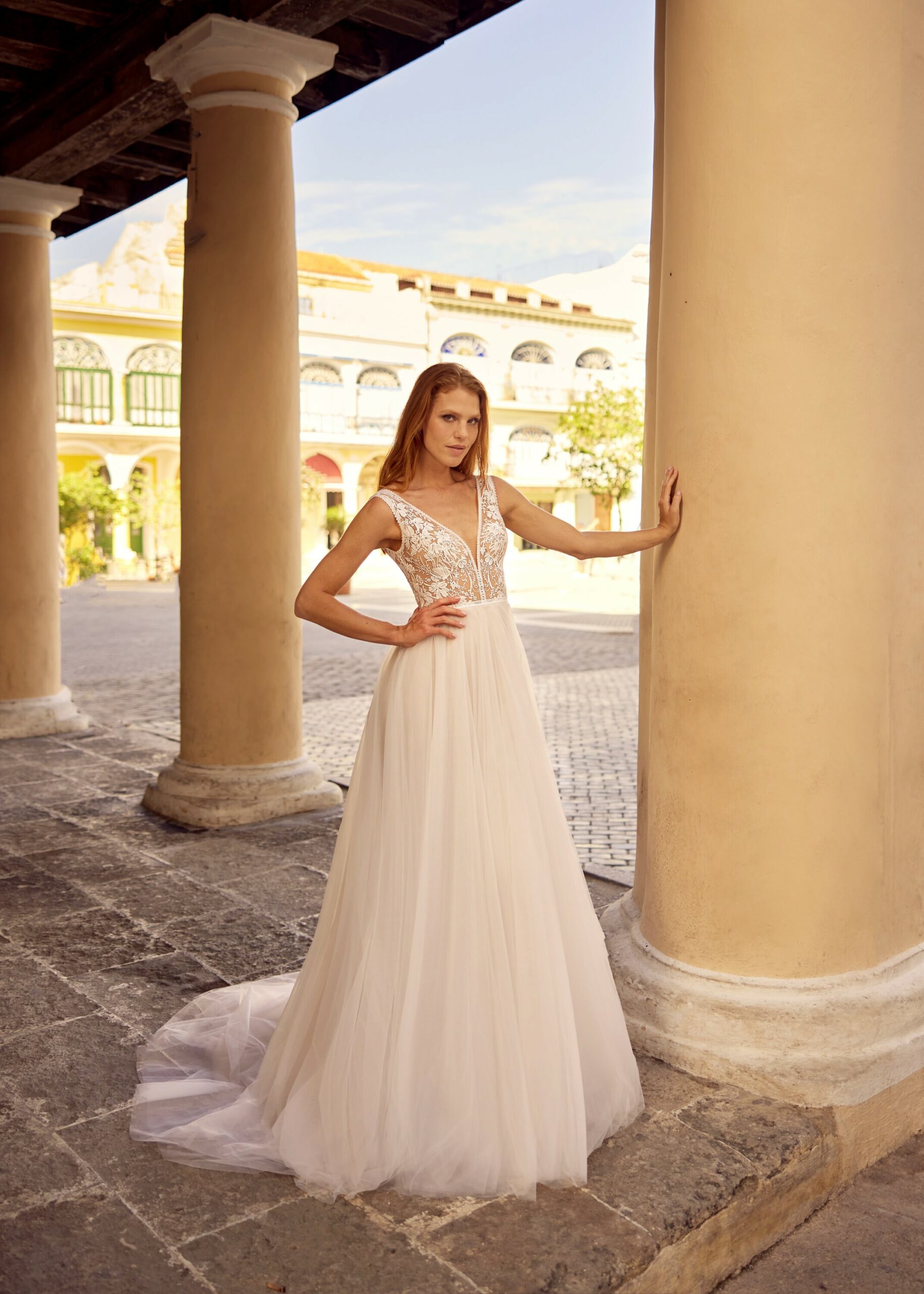 Hervé Paris Libre Lola-ZA robe de mariée blanche longue